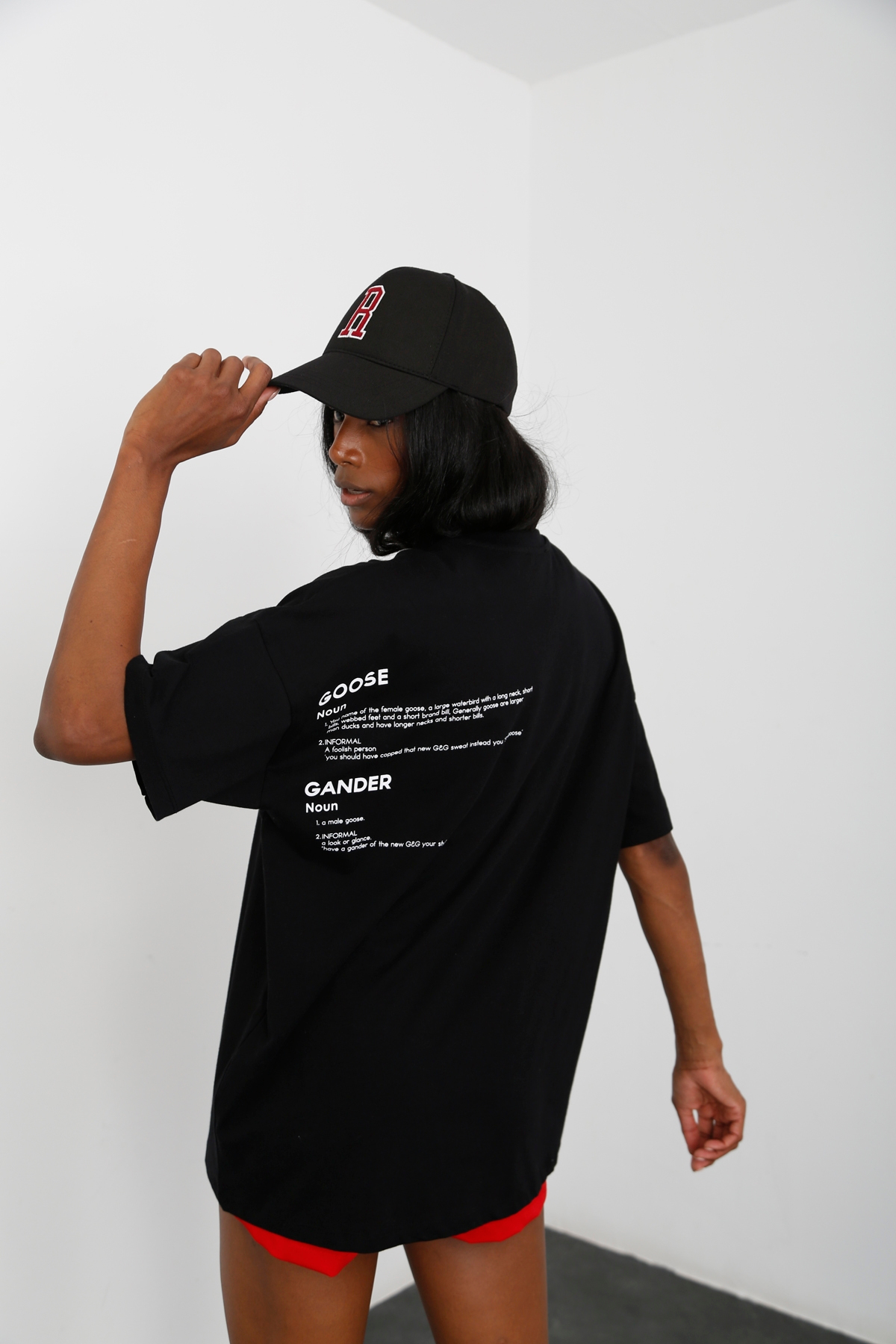 Siyah Goose&Gander Baskılı Tshirt 210006