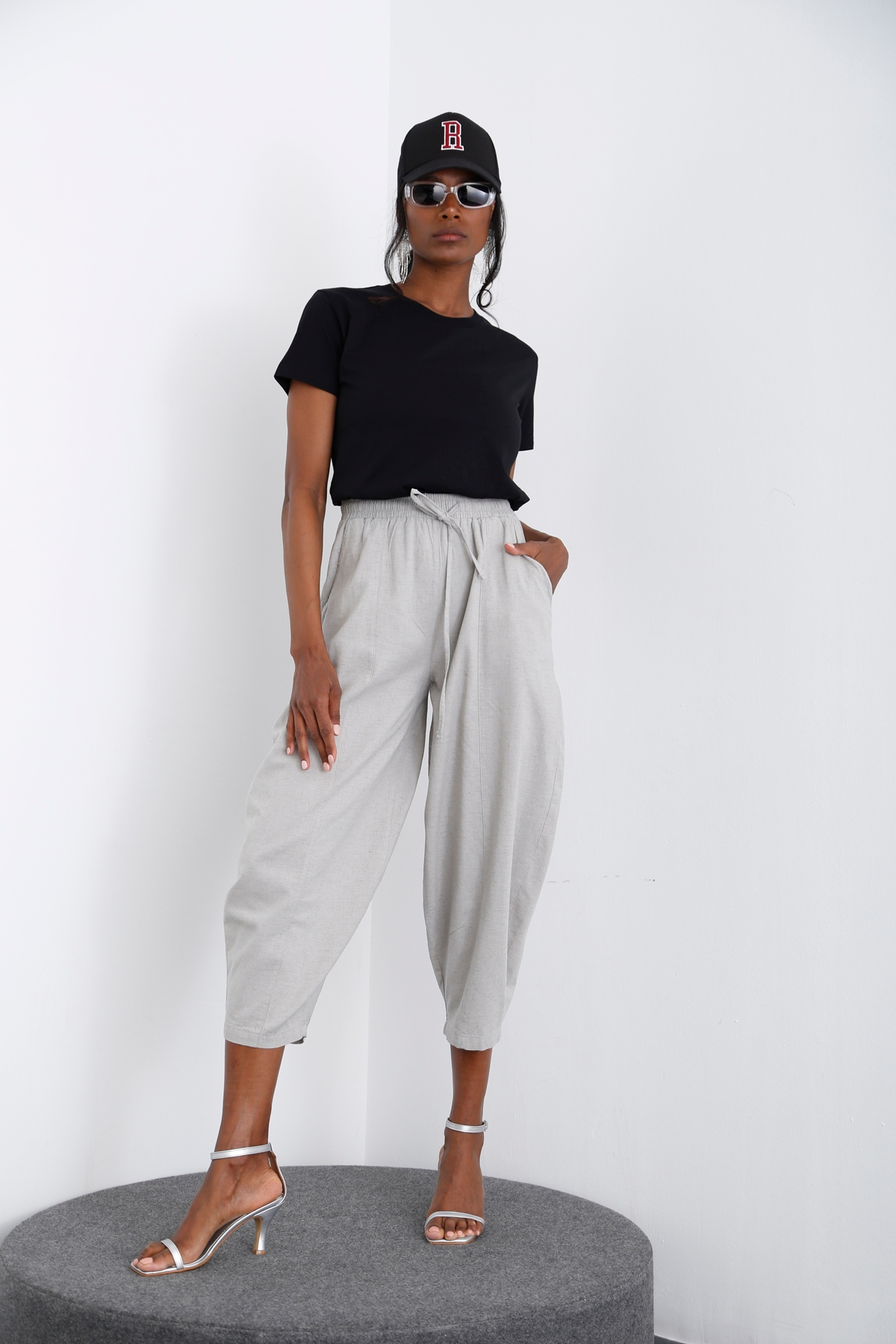 Siyah Kısa Kol Basic Tshirt 210094