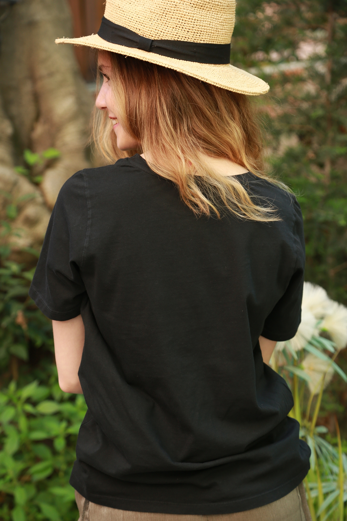 Siyah Midnight Baskılı Tshirt