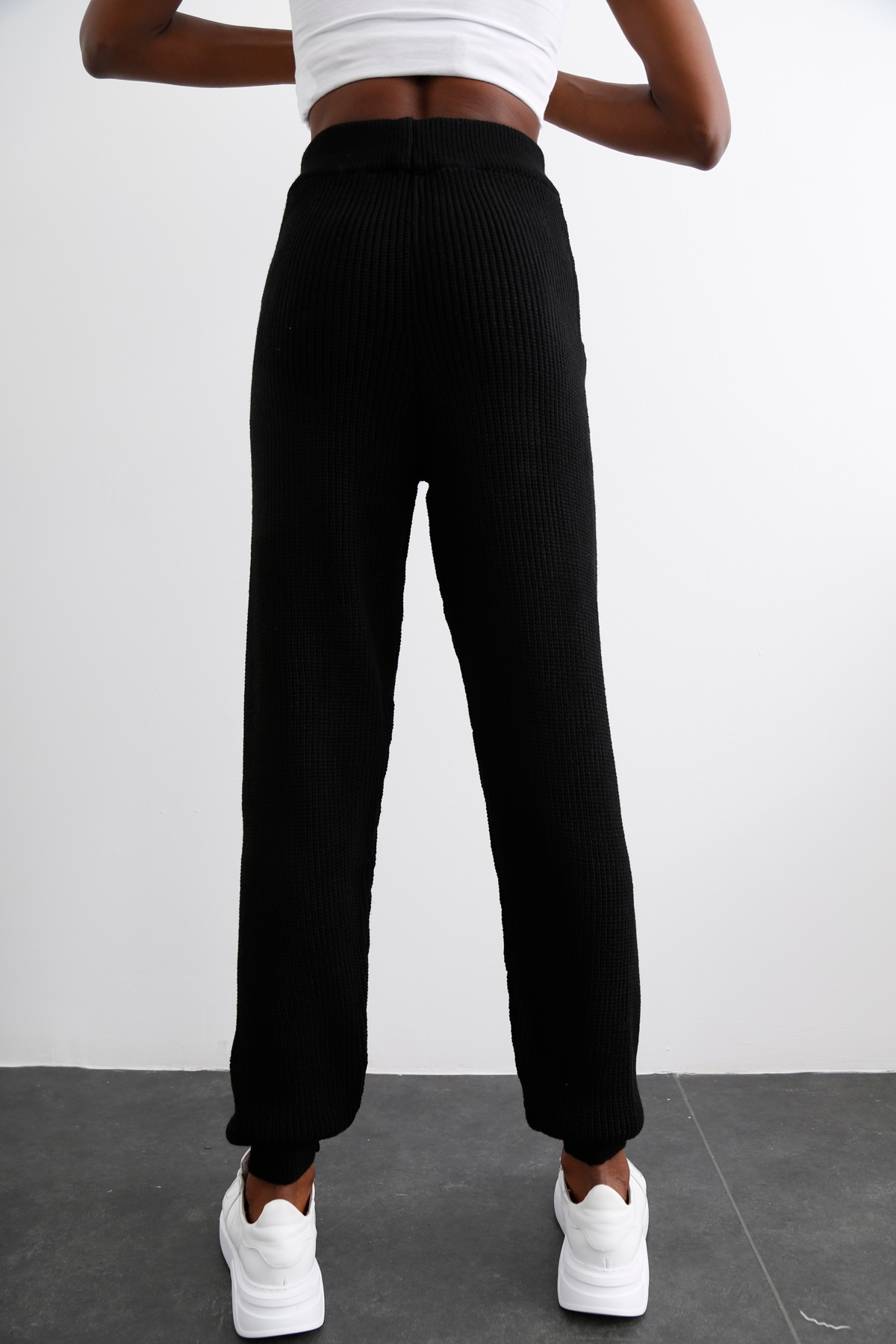 Siyah Örme Pantolon 2136