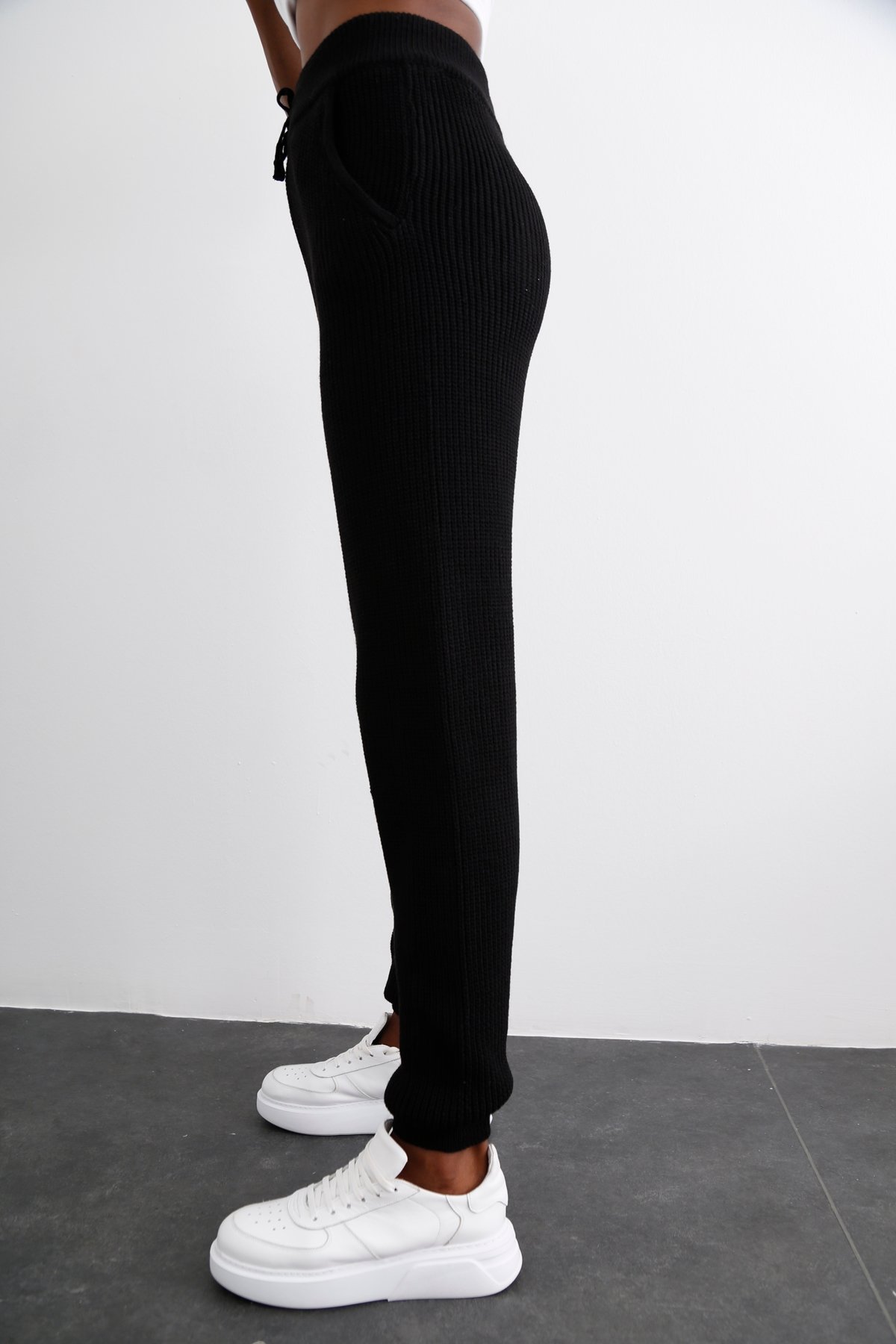Siyah Örme Pantolon 2136