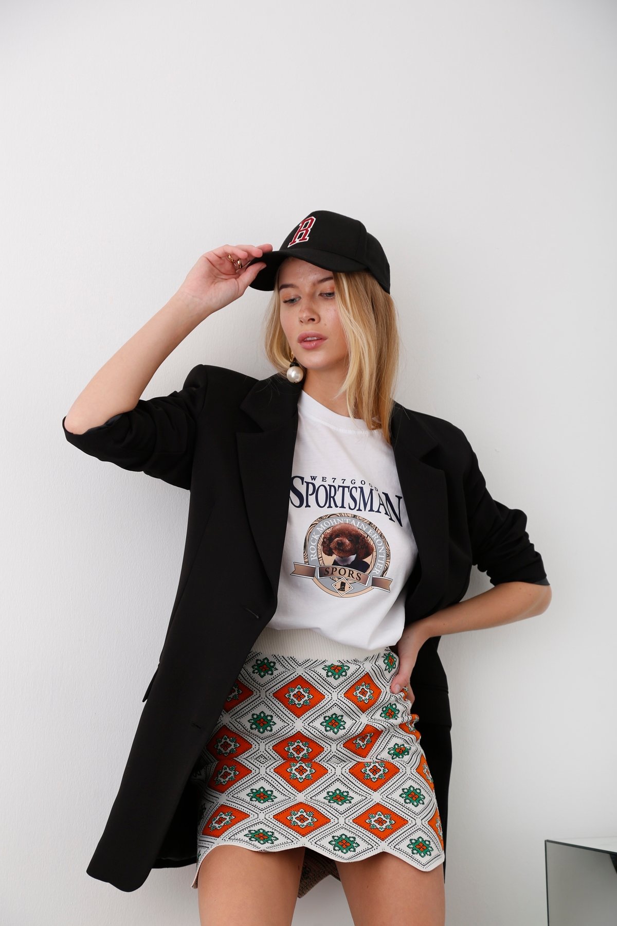 Siyah Oversize Blazer Ceket 5101