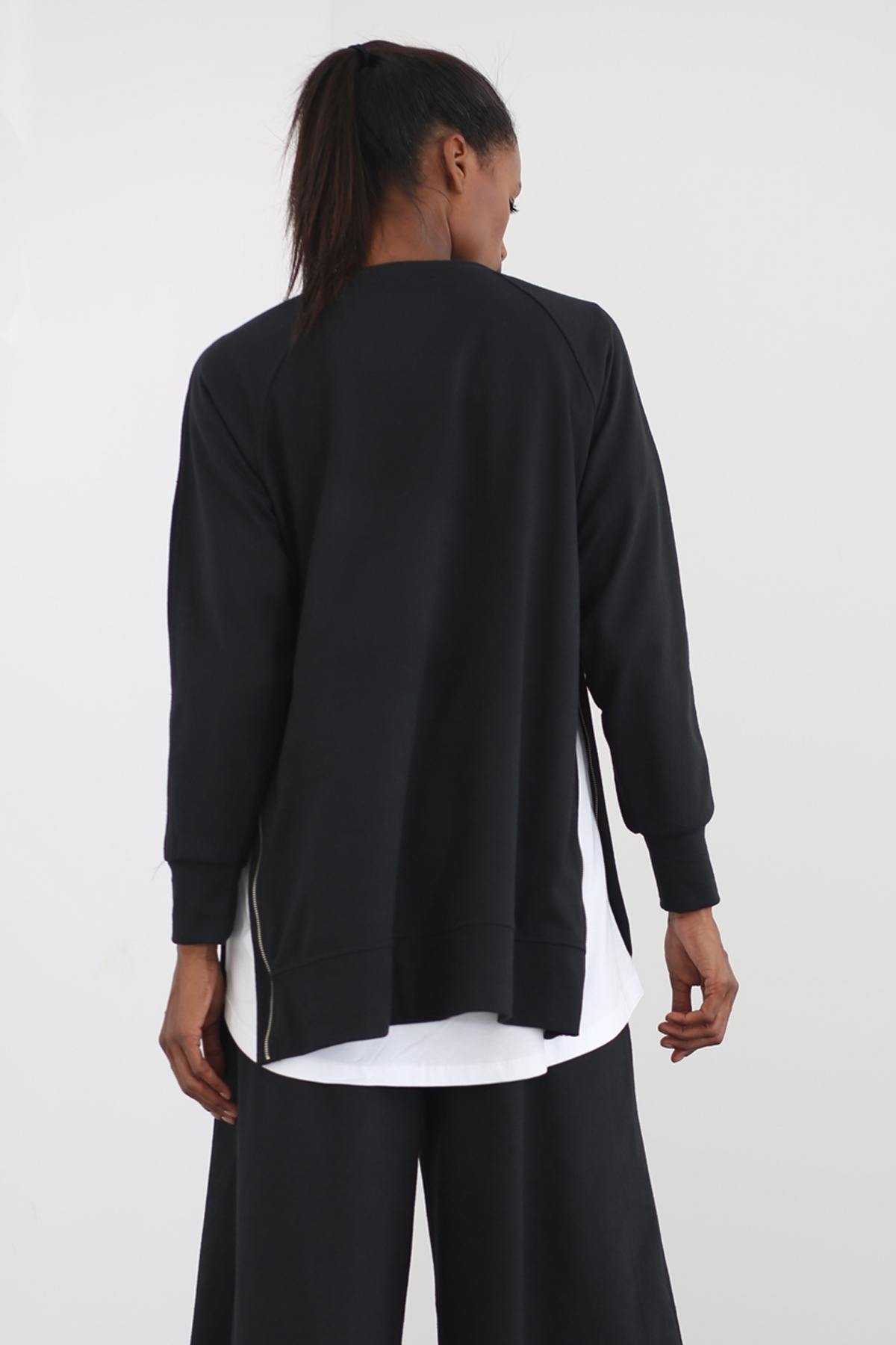 Siyah Oversize Sweatshirt 1315