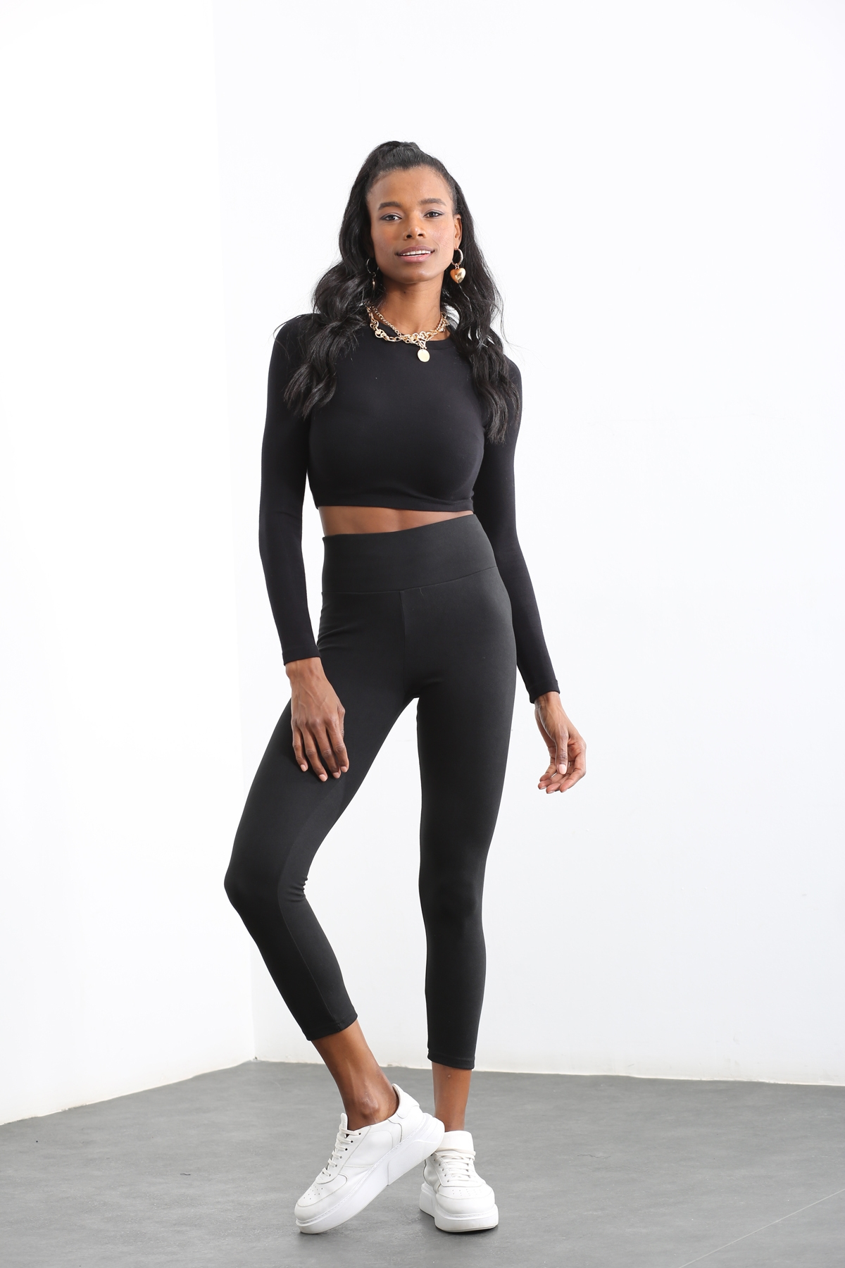 Siyah Polar Tayt 143