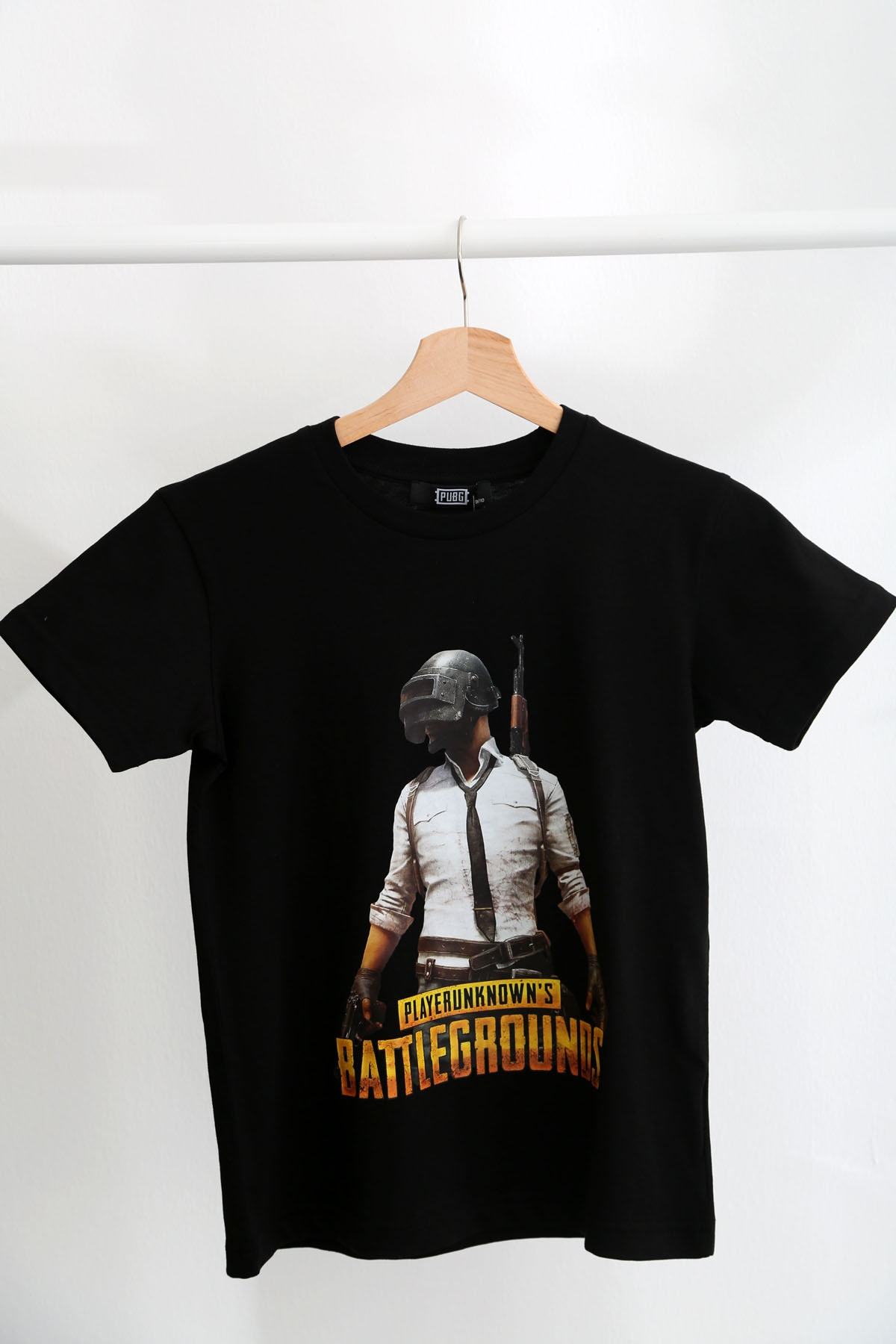 Siyah PUBG Çocuk Tshirt 