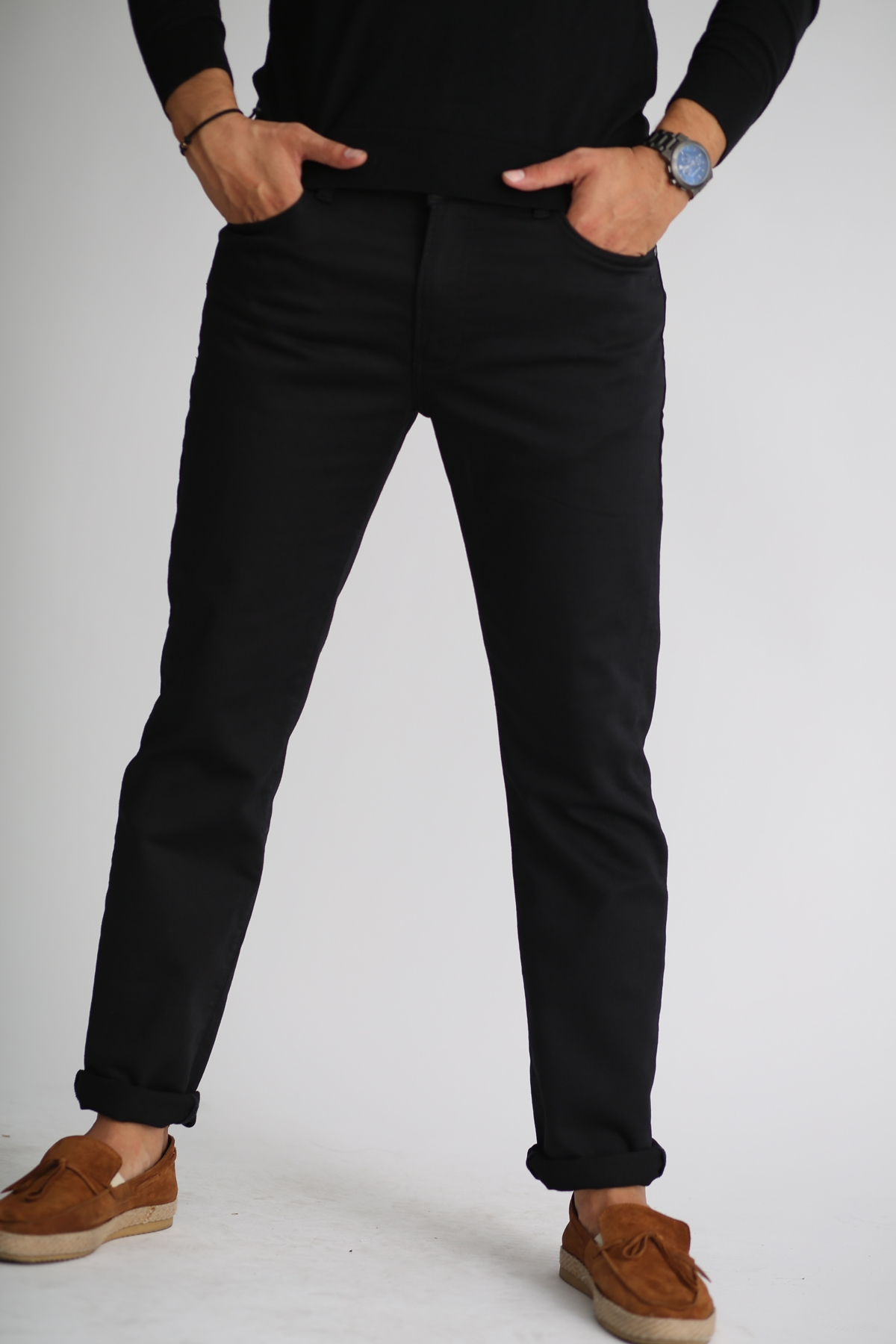 Siyah Regular Fit Jean 7263
