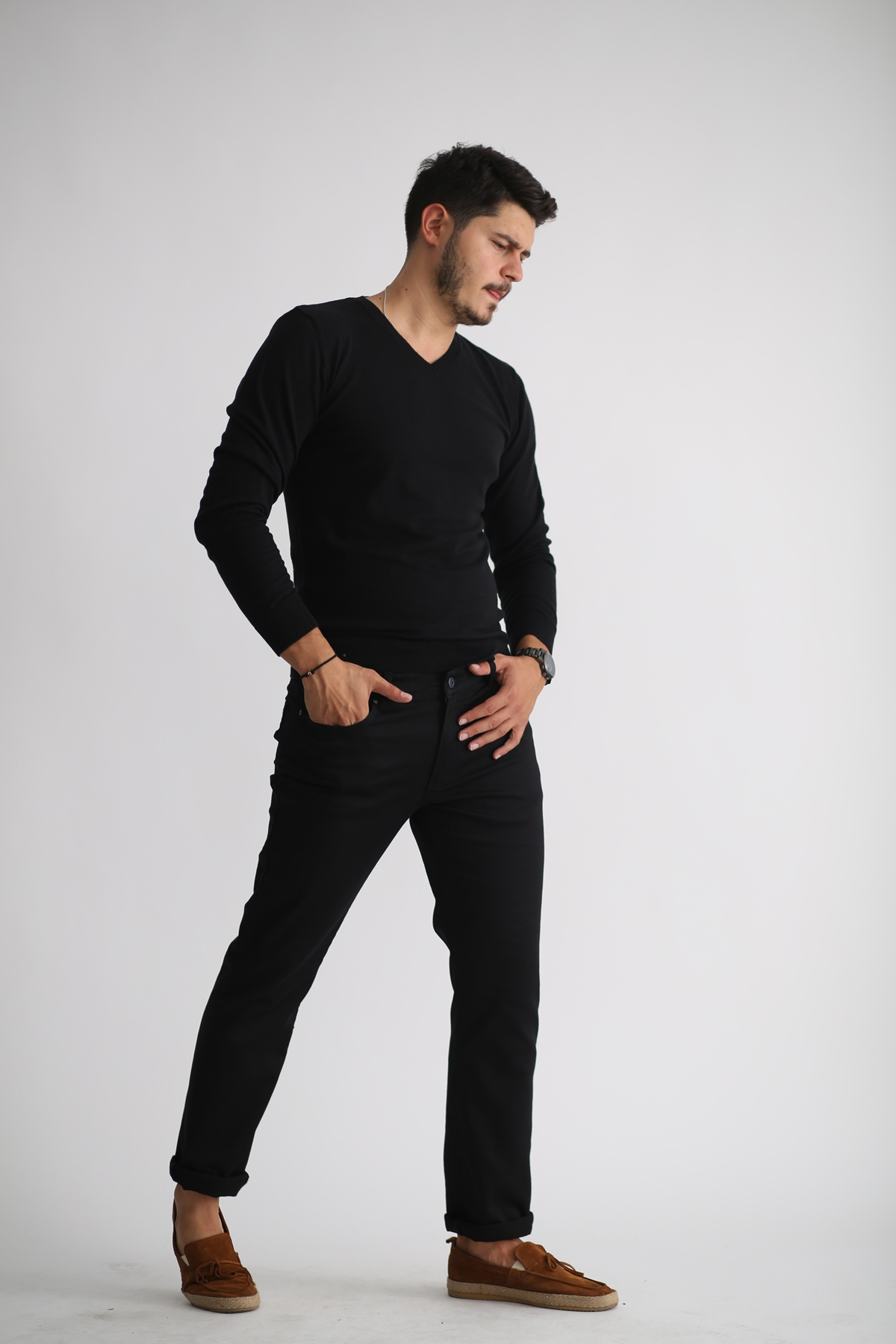 Siyah Regular Fit Jean 7263