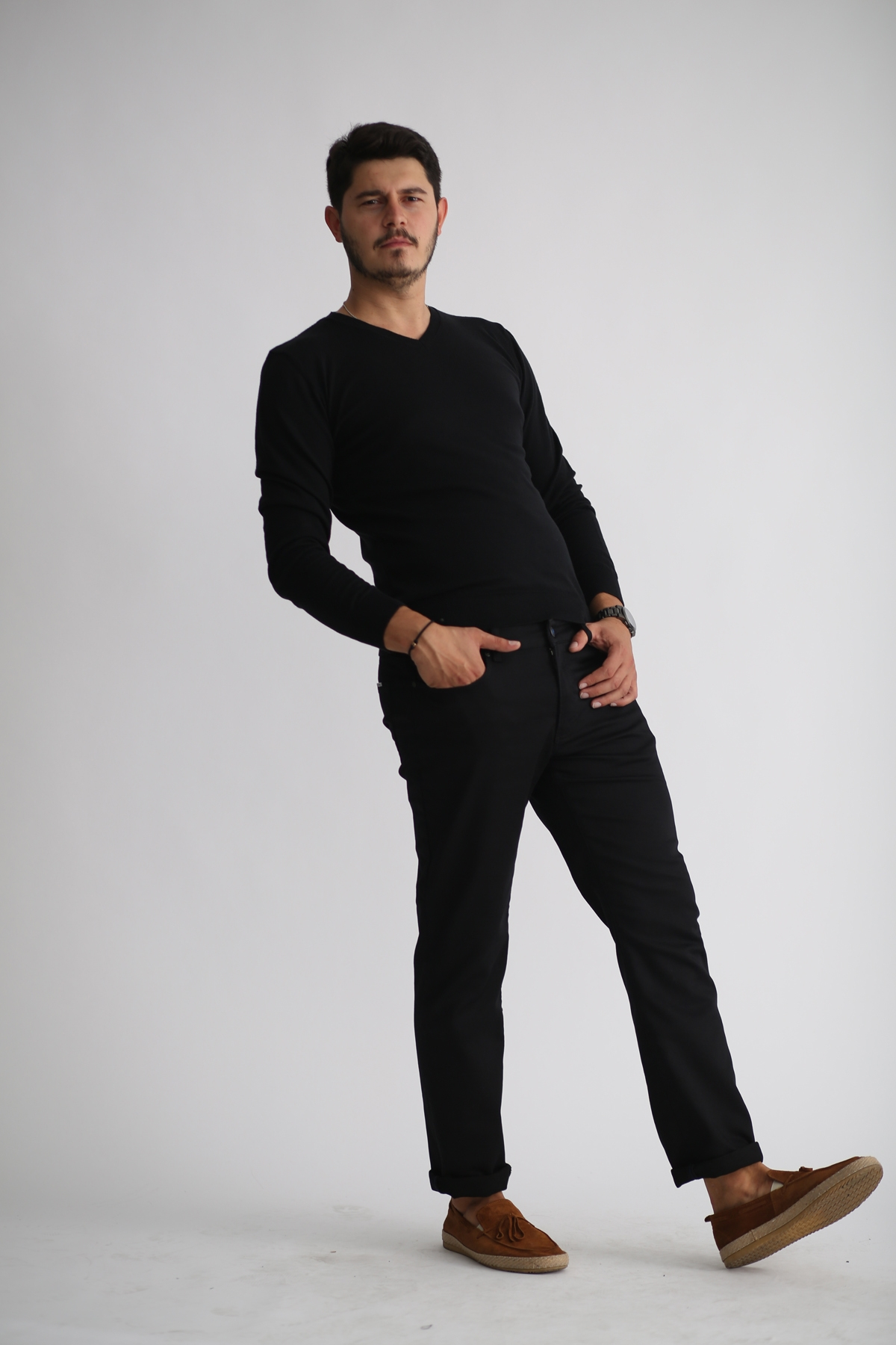 Siyah Regular Fit Jean 7263