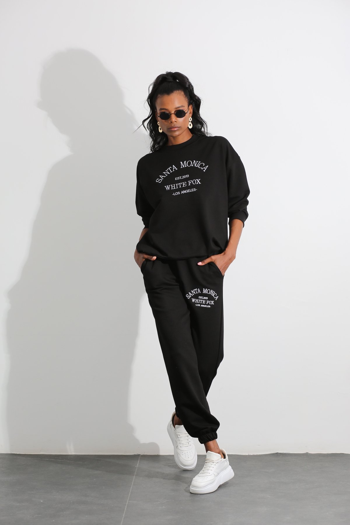 Siyah Santa Sweat Takım 3808