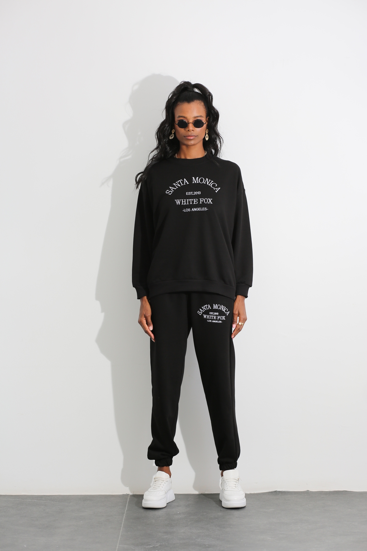 Siyah Santa Sweat Takım 3808