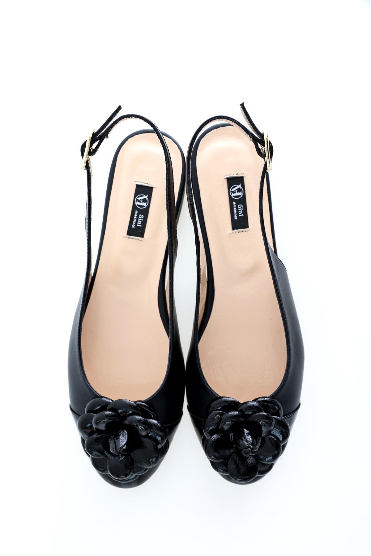 Siyah Slingback Babet 209