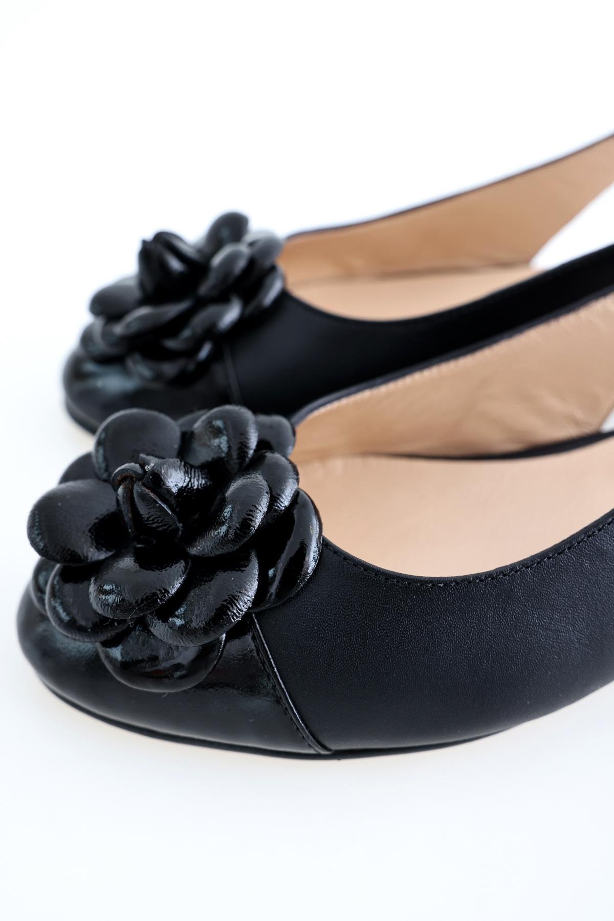 Siyah Slingback Babet 209