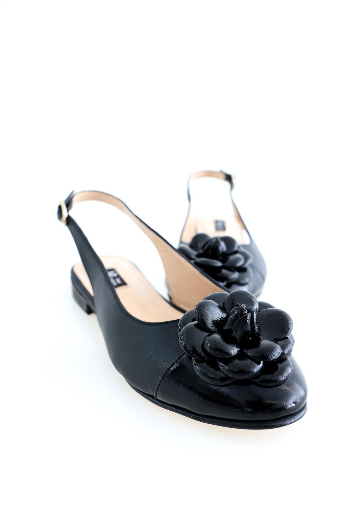 Siyah Slingback Babet 209