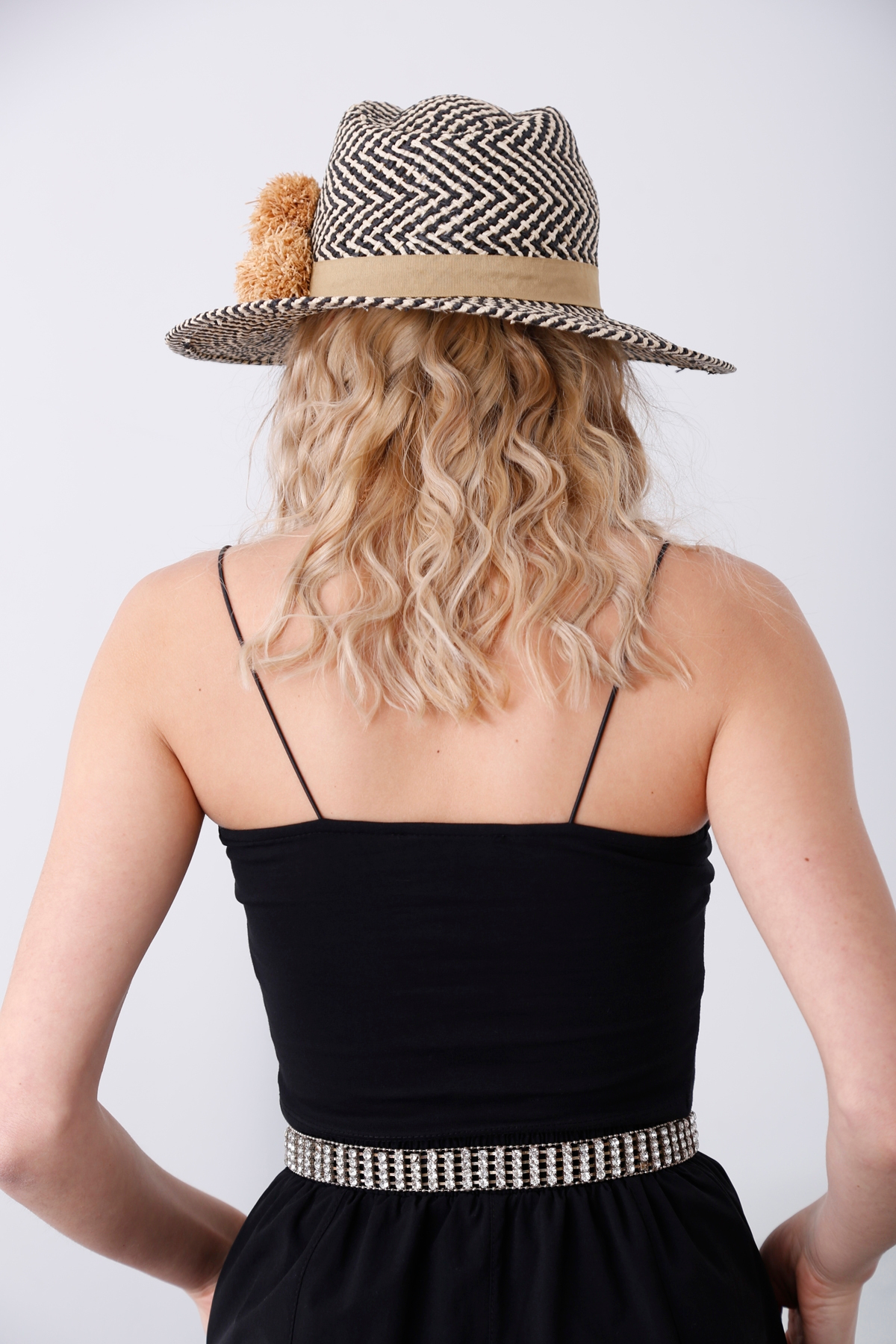 Siyah Spagetti Askılı Büstiyer 3077