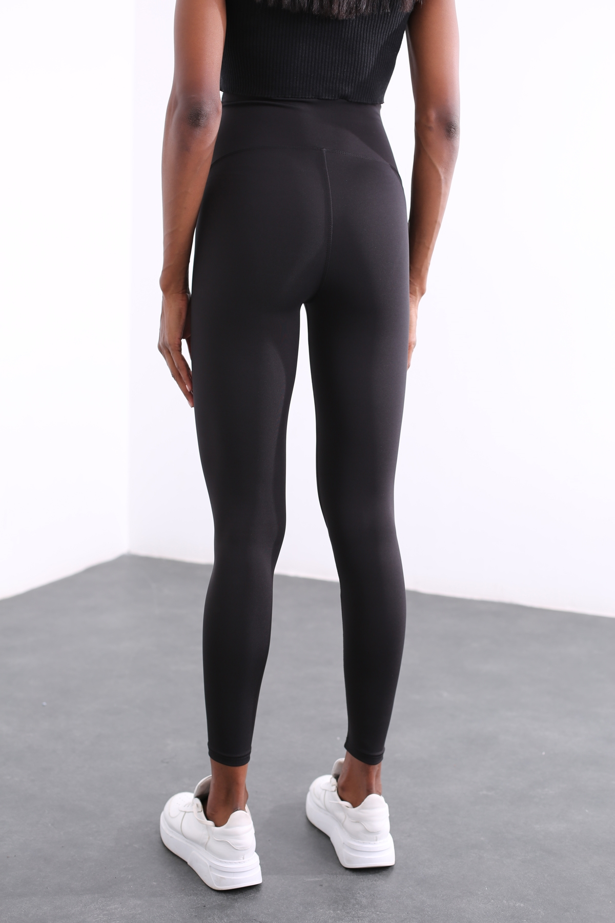 Siyah Sporcu Tayt 4239