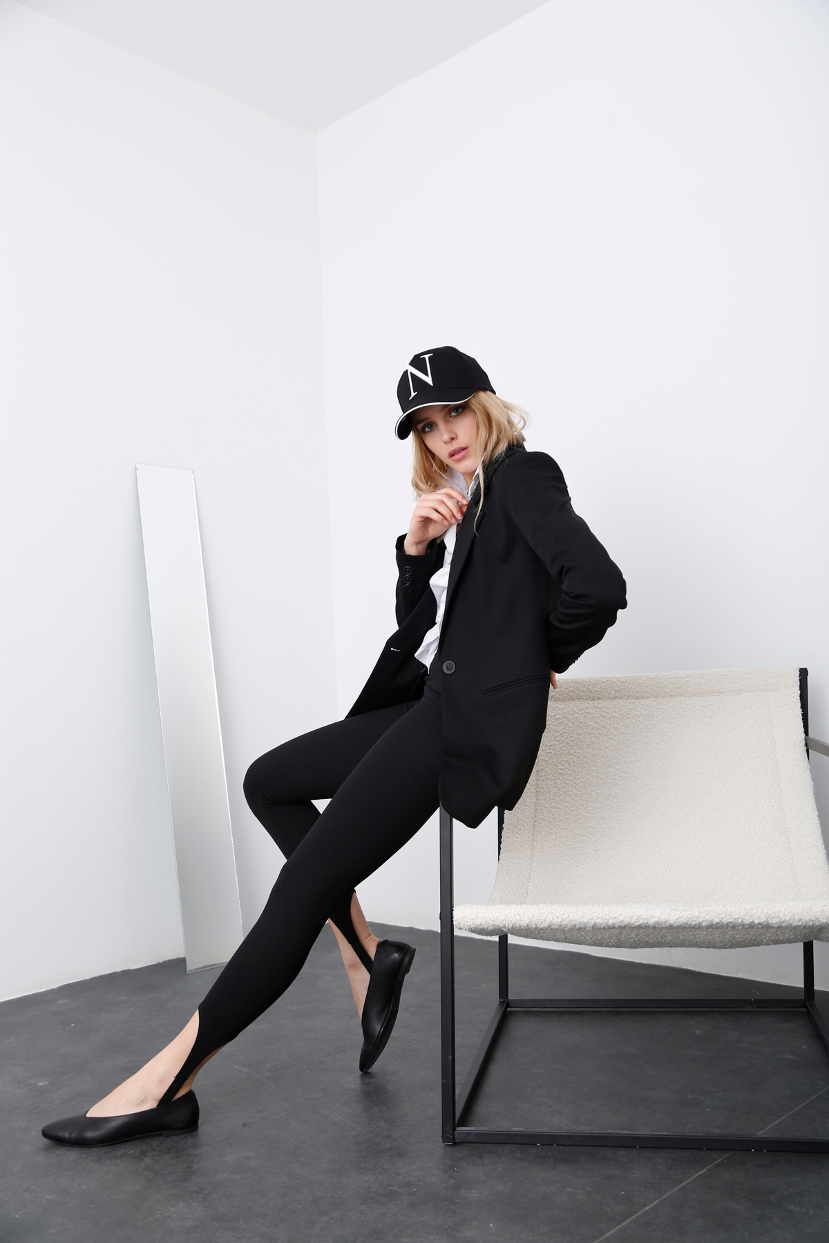 Siyah Tek Düğme Blazer Ceket 3133-05
