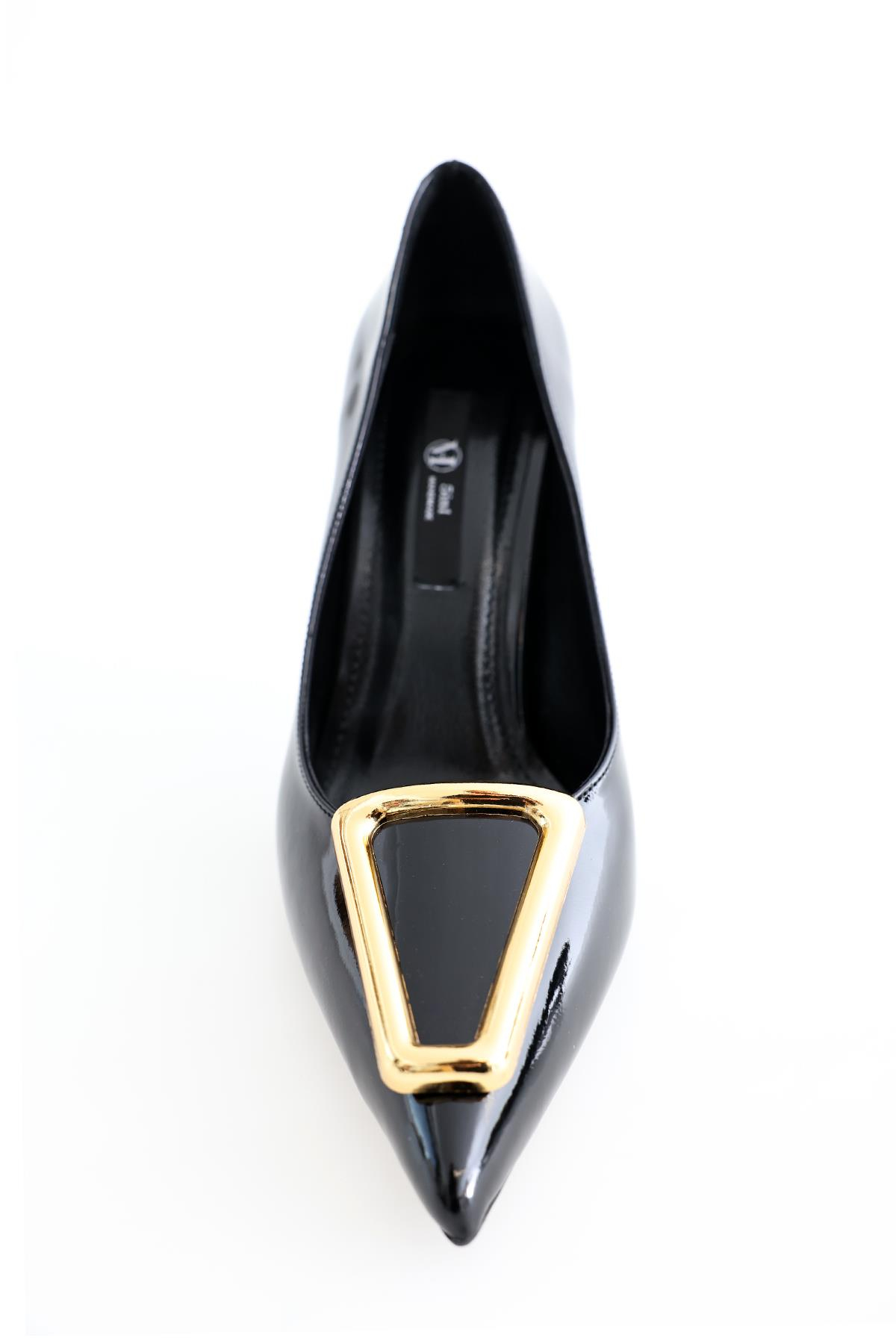 Siyah Tokalı Stiletto 75523