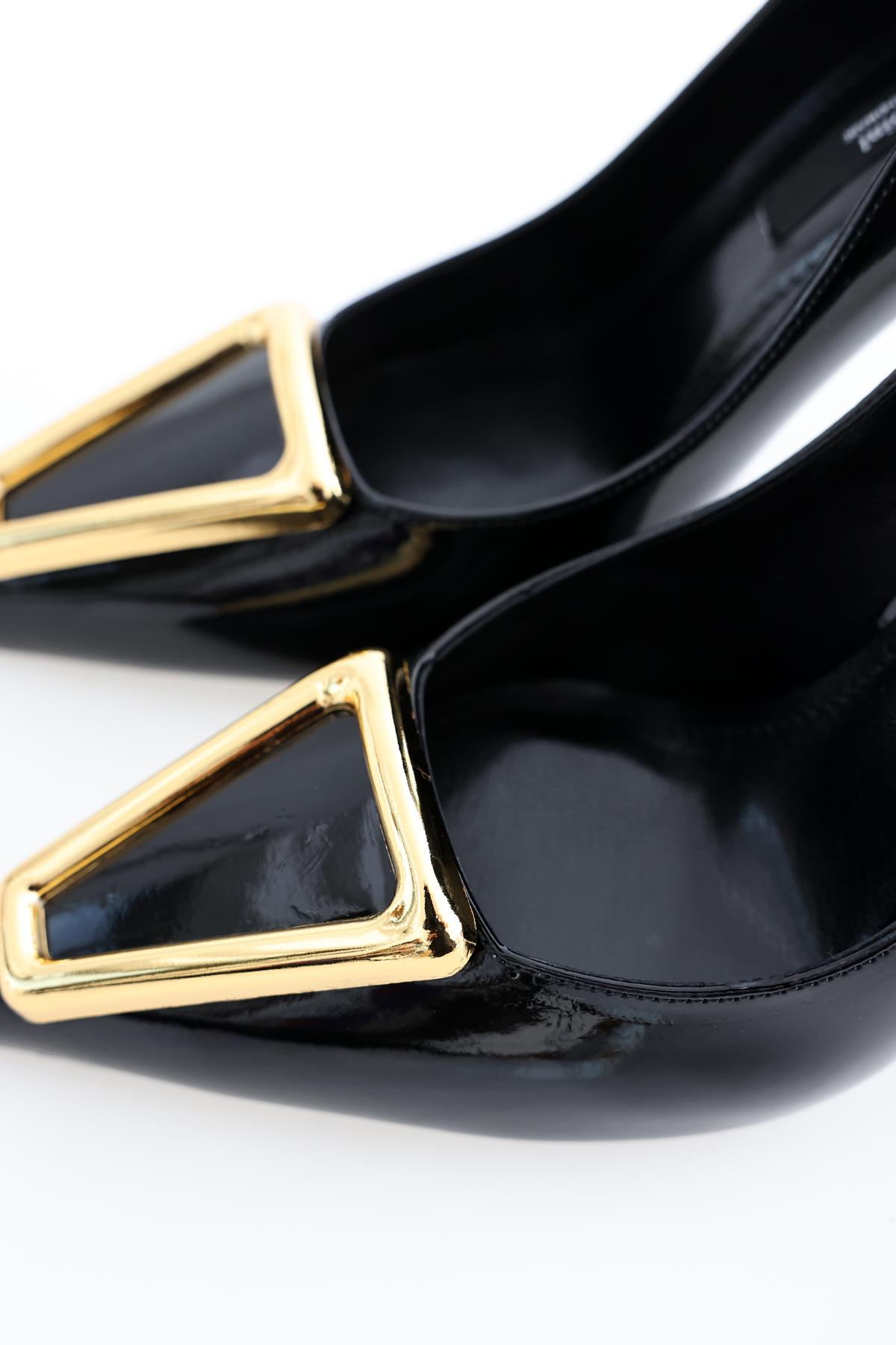 Siyah Tokalı Stiletto 75523