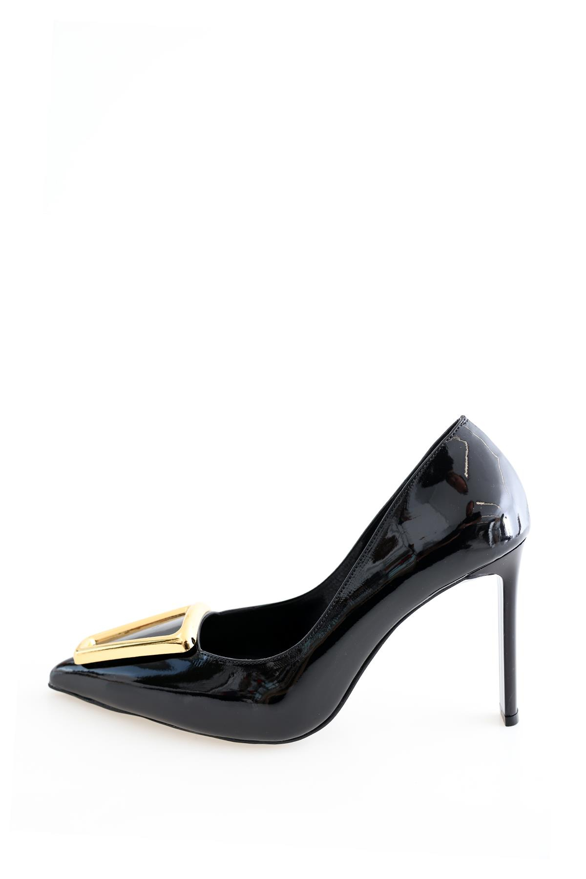 Siyah Tokalı Stiletto 75523