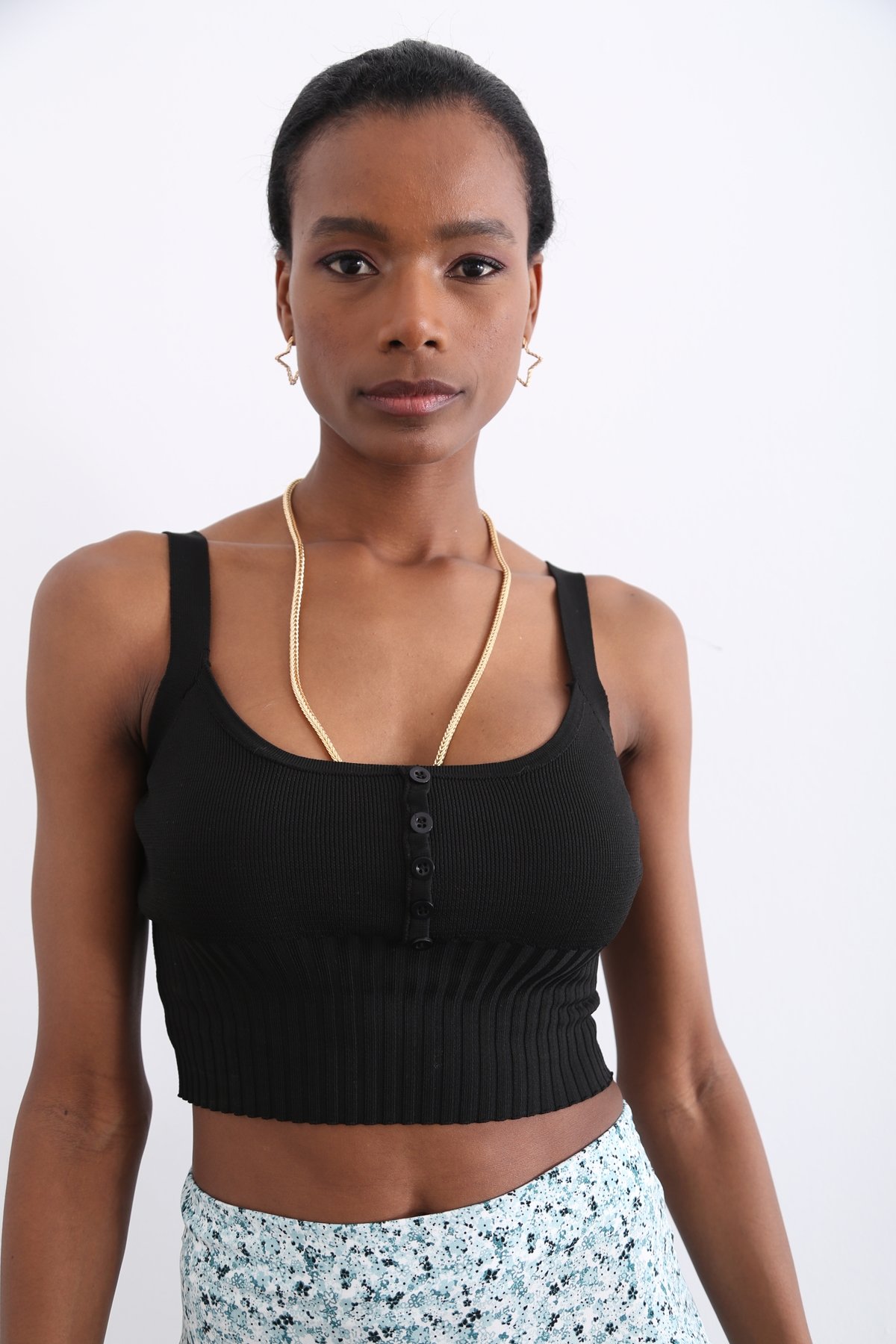 Siyah Triko Büstiyer 5704