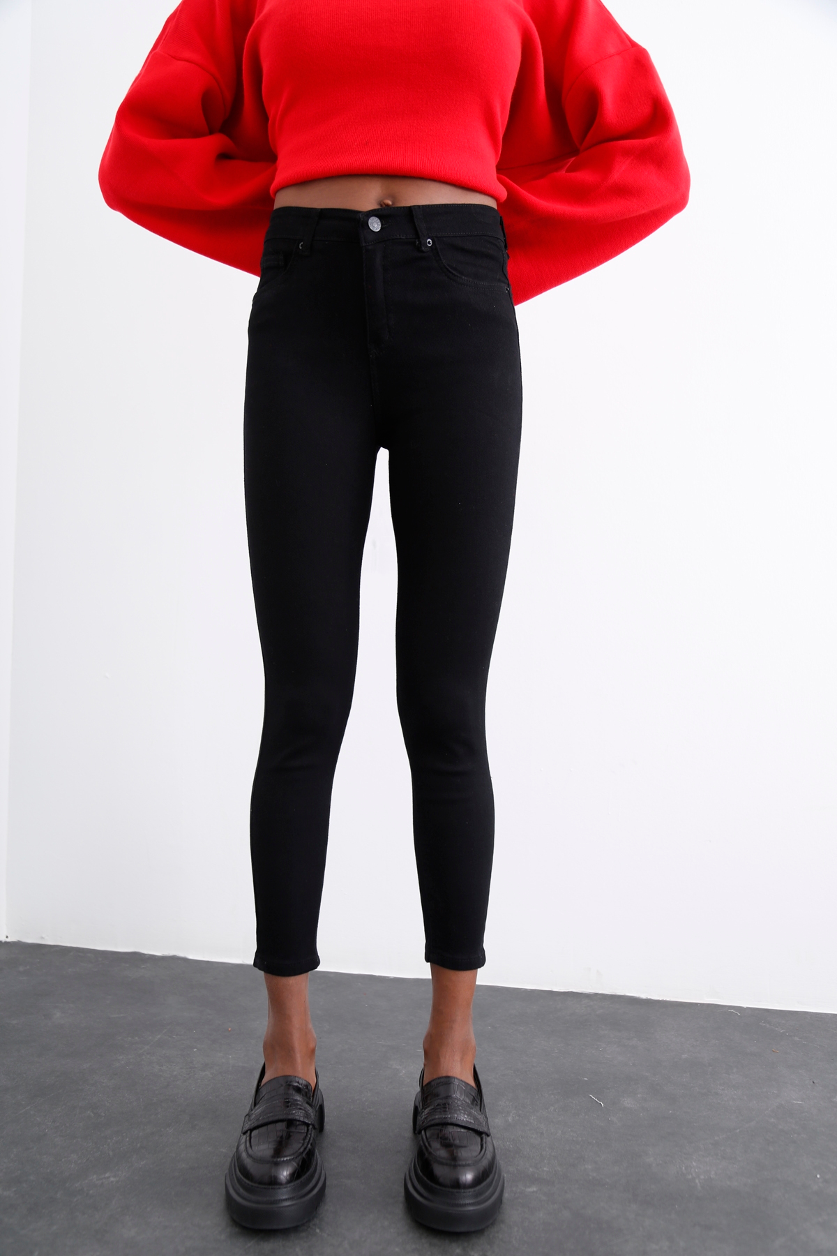 Siyah Ultra Likralı Skinny Jean 