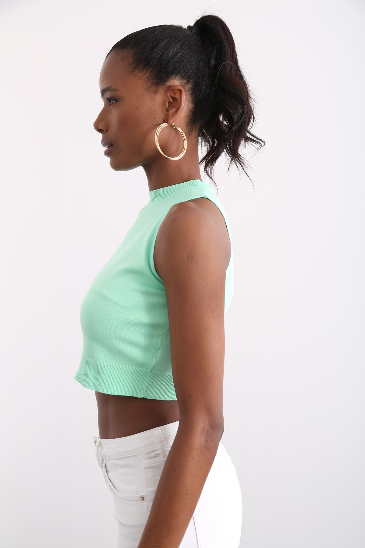 Su Yeşili Halter Kesim Atlet 21402