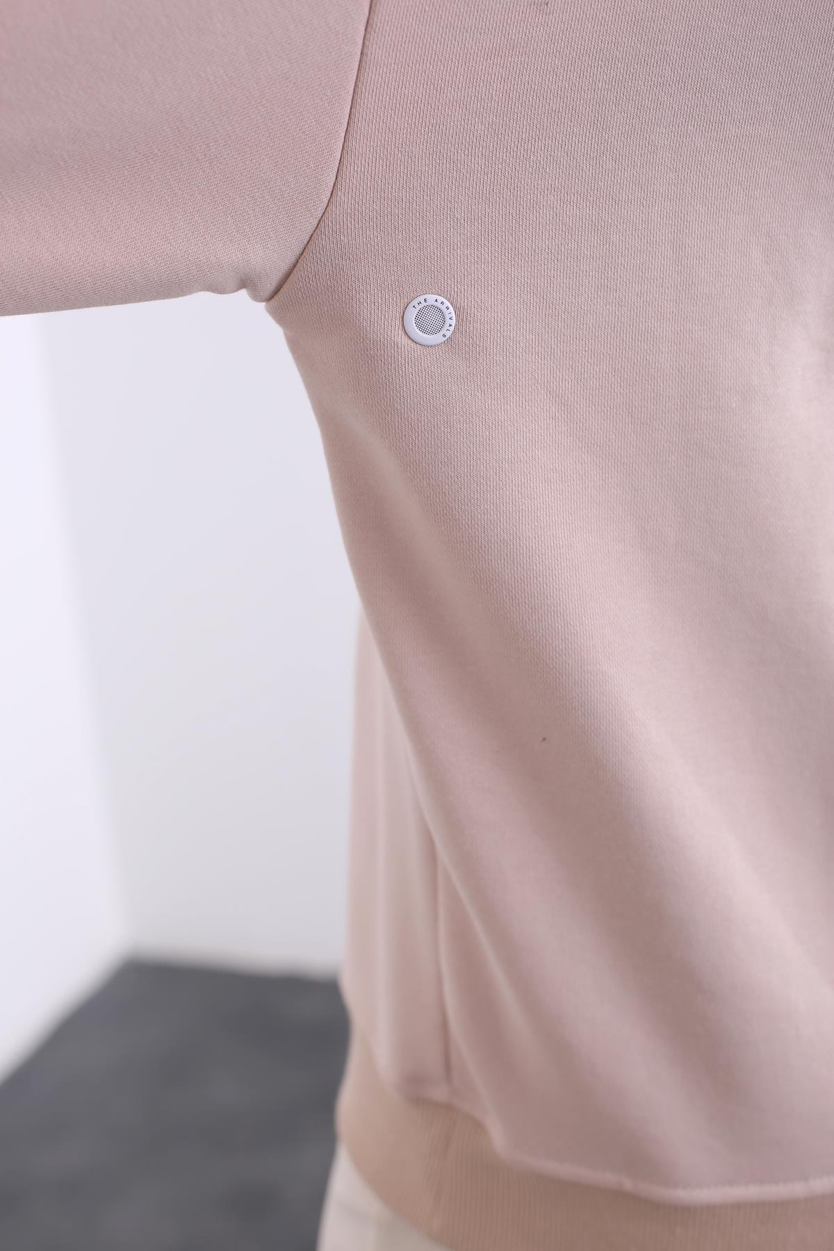 Sütlü Kahve The Arrivals Yazılı Sweatshirt 