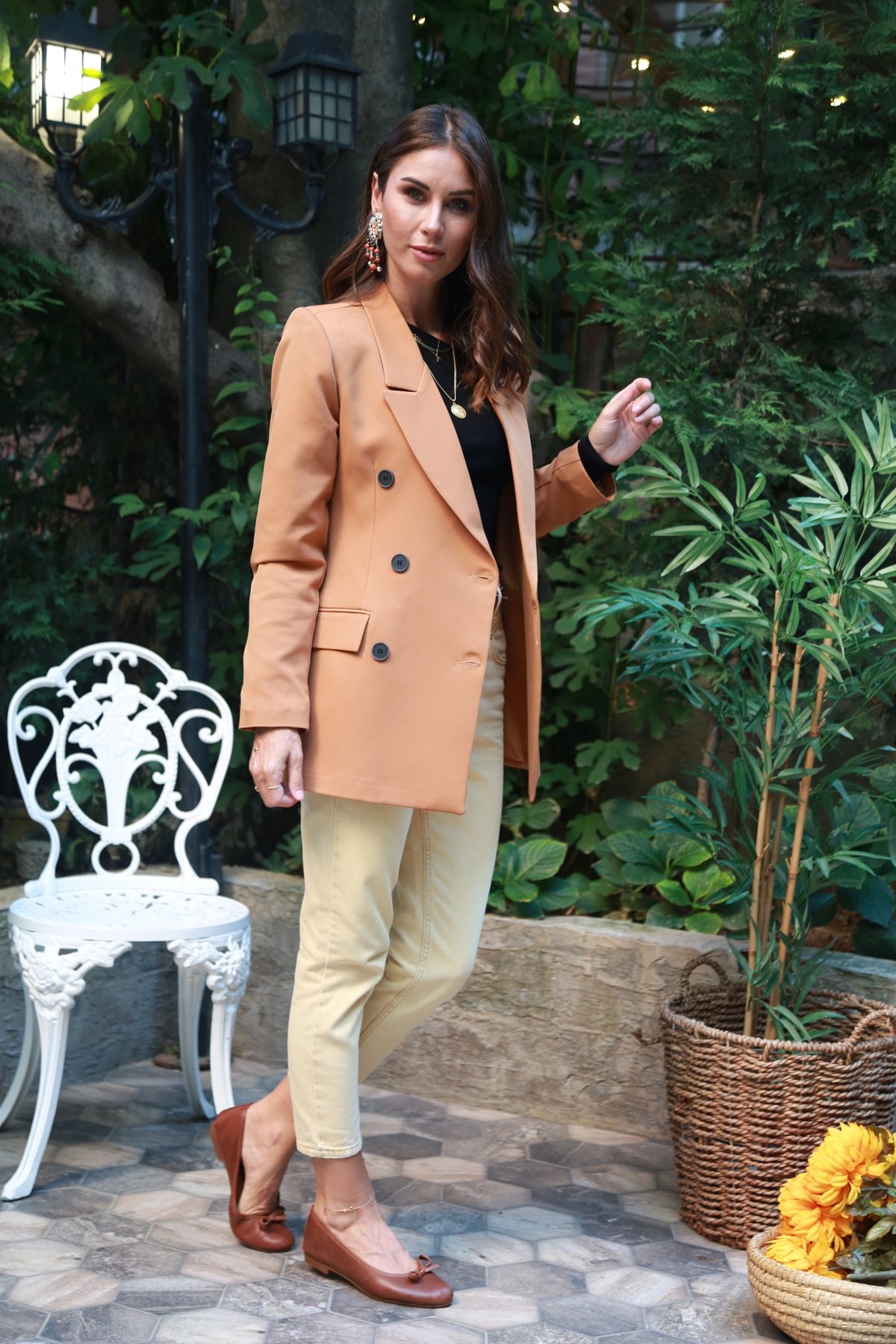 Taba Cepli Blazer Ceket