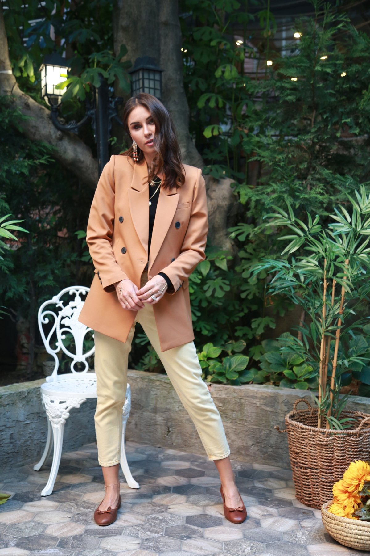 Taba Cepli Blazer Ceket