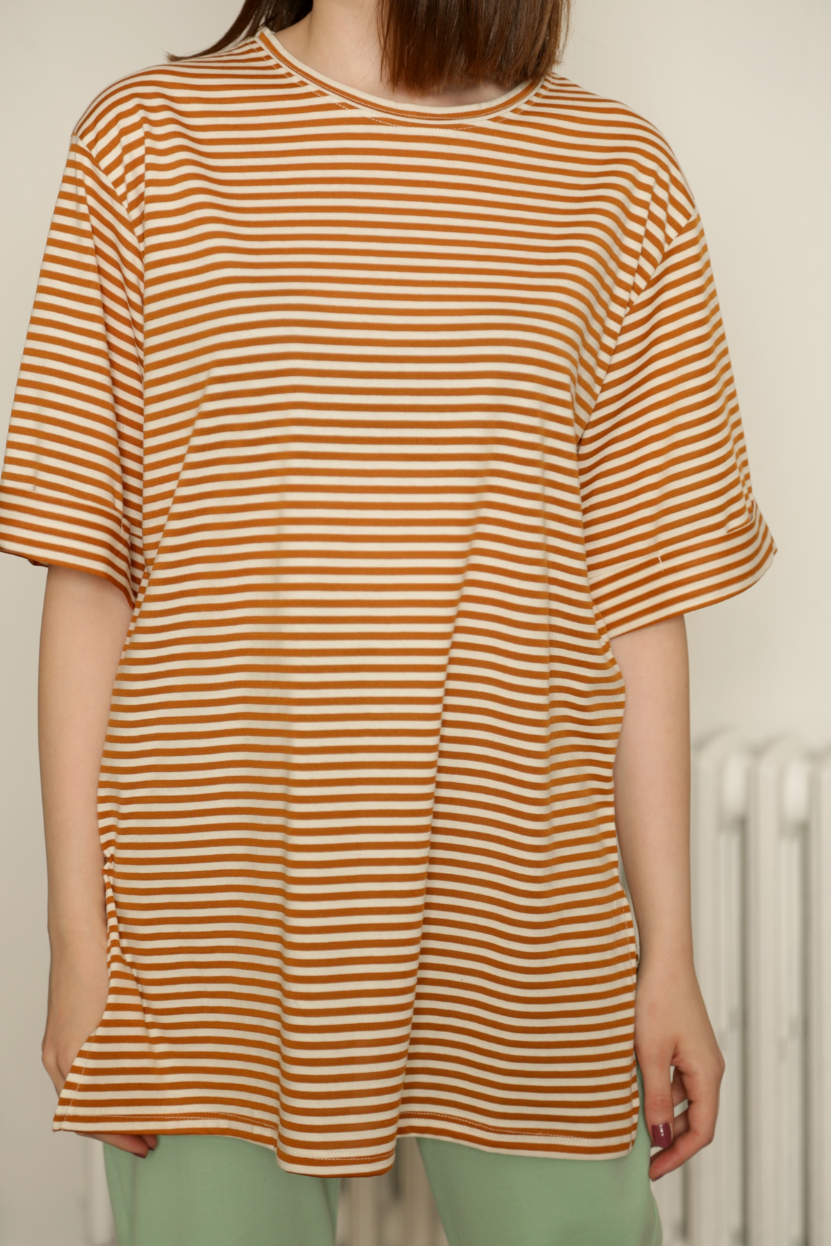 Taba Duble Kol Yırtmaçlı Tshirt 4621