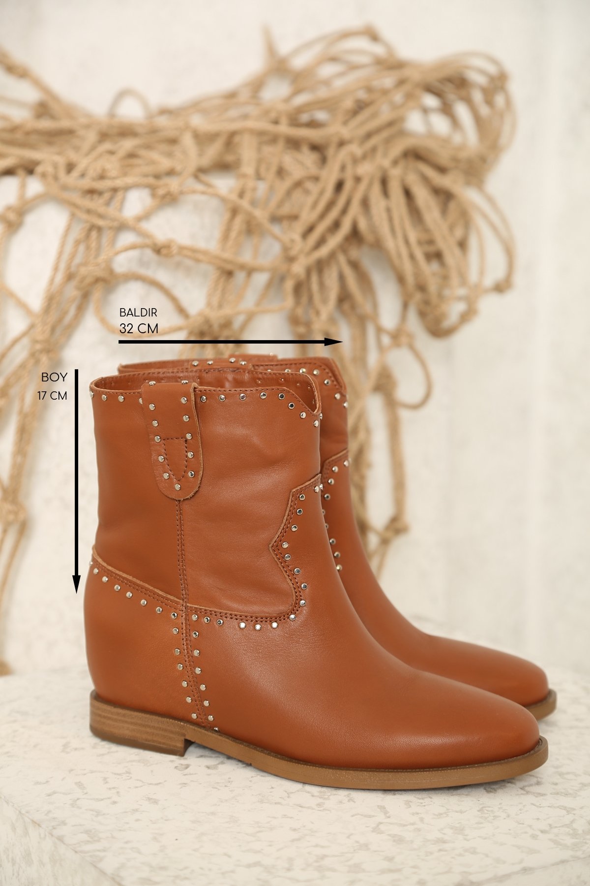 Taba Gizli Topuk Troklu Western Bot