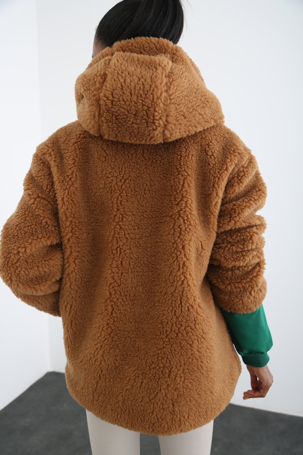 Taba Kapüşonlu Peluş Kaban 