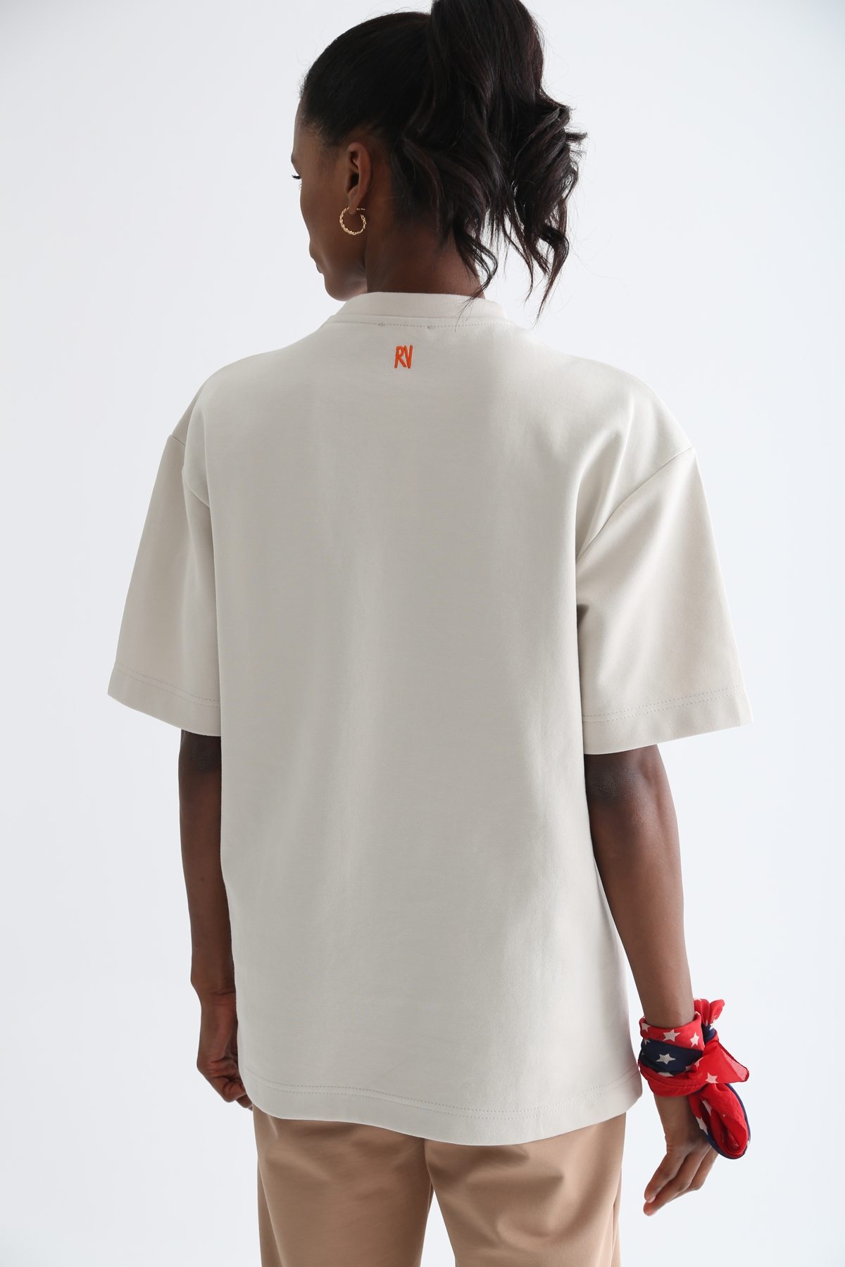 Taş Bisiklet Yaka Basic Tshirt 