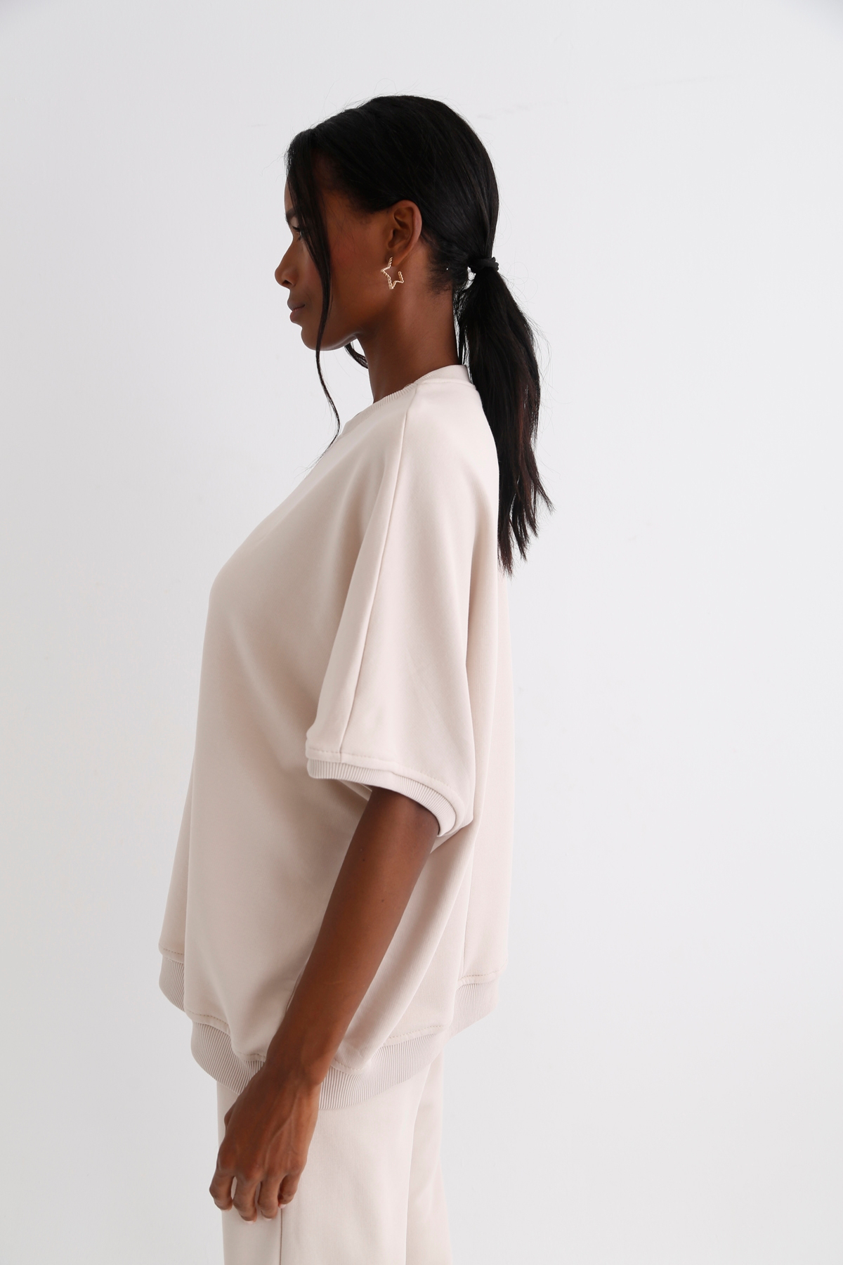 Taş Oversize Kolsuz Sweatshirt 0021