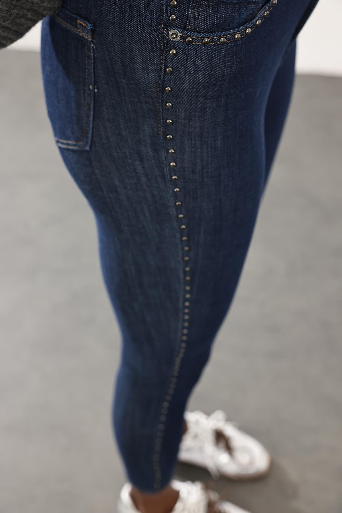 Troklu İthal Full Likra Toparlayan Skinny Jean 7277