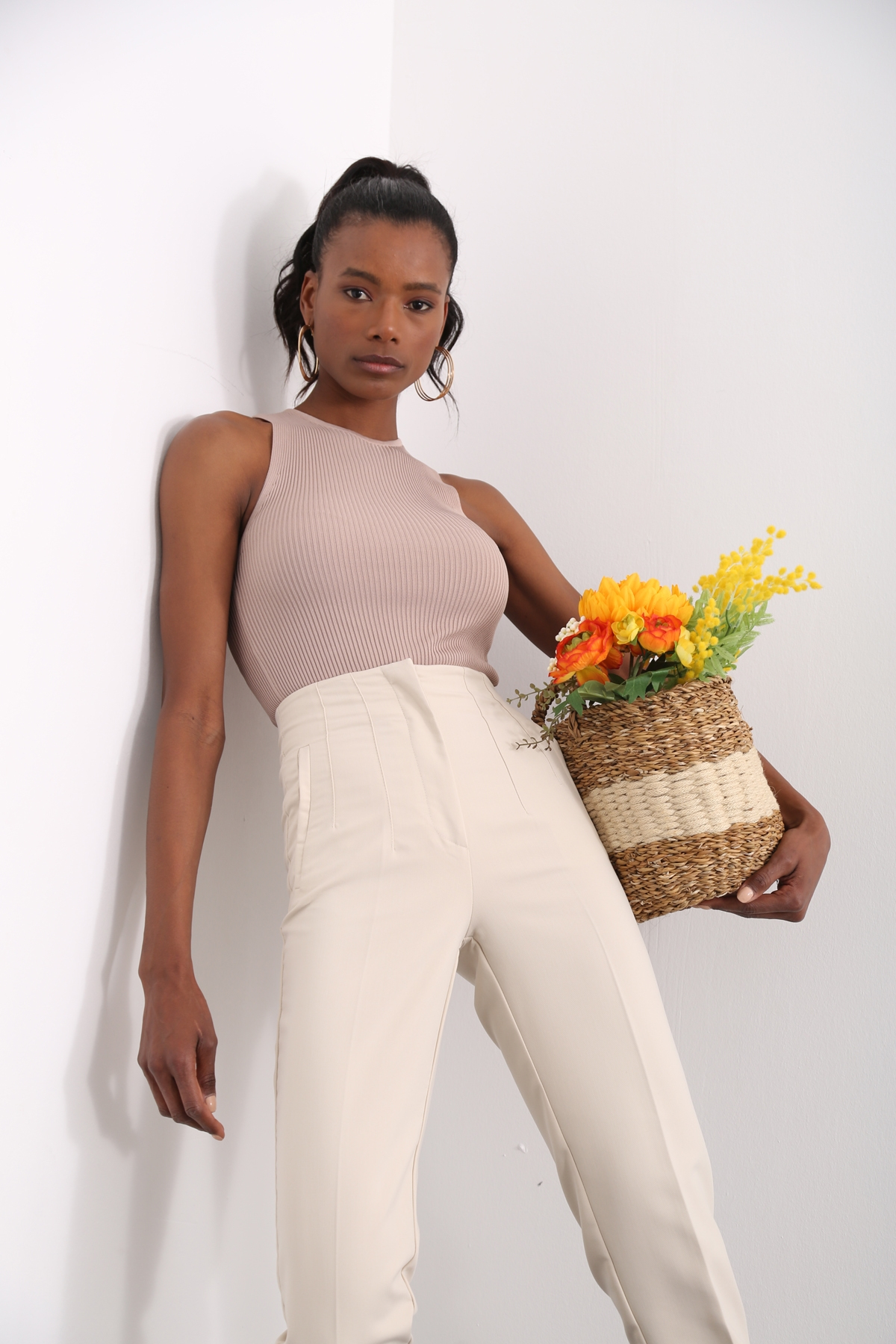 Vizon Halter Kesim Fitilli Atlet 21425