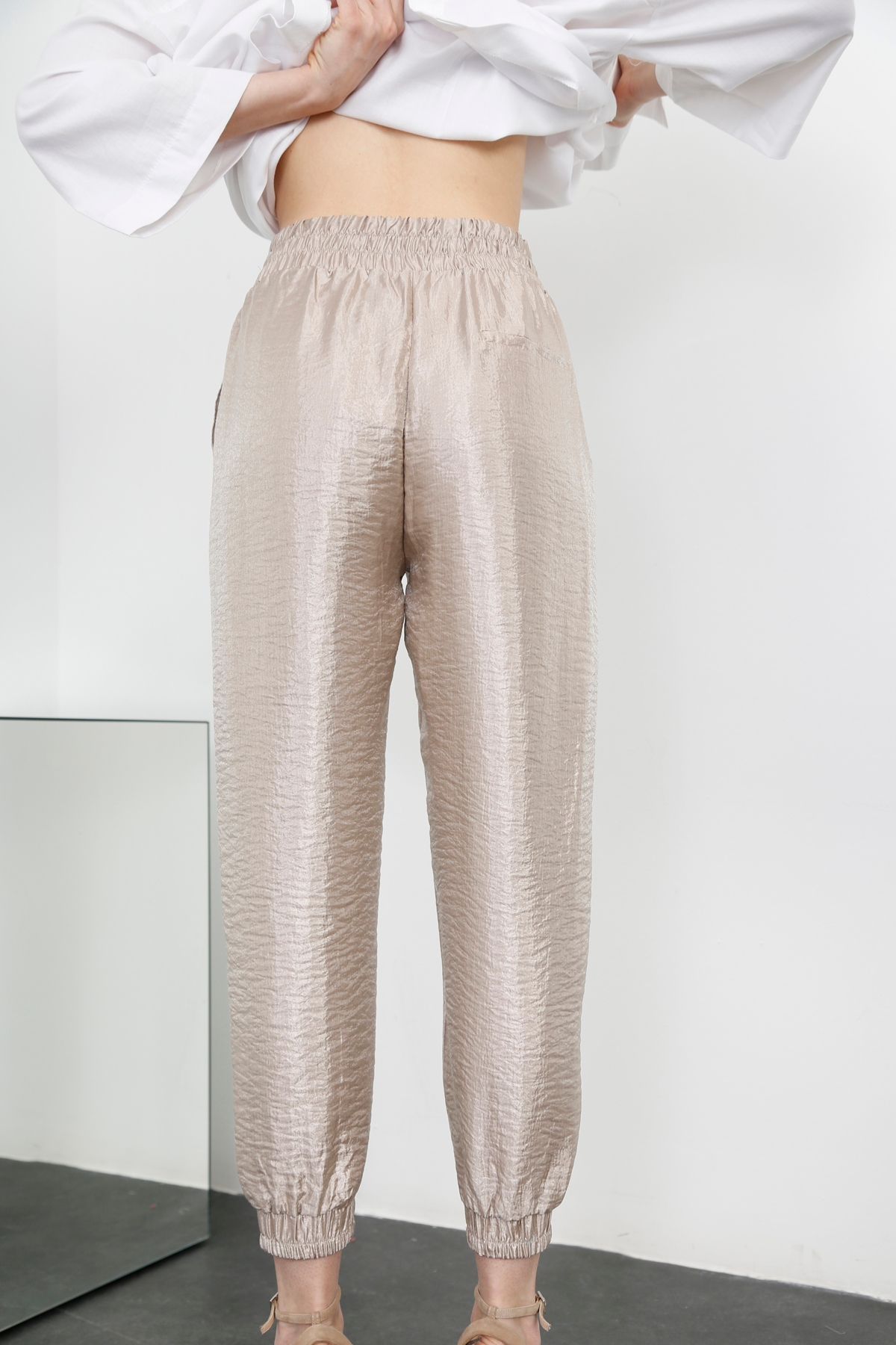 Vizon Parlak Jogger Pantolon 70977