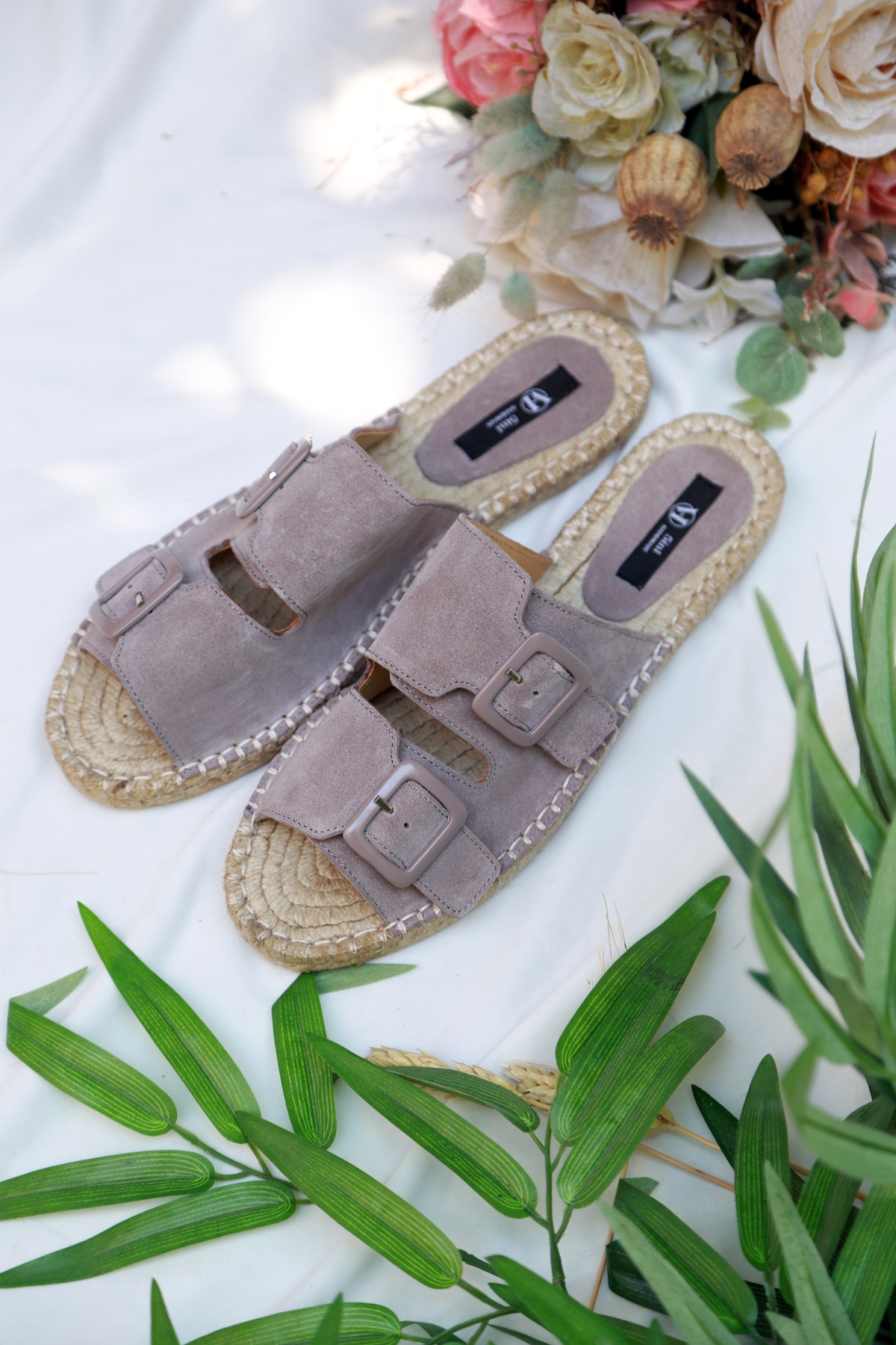 Vizon Tokalı Espadril Terlik