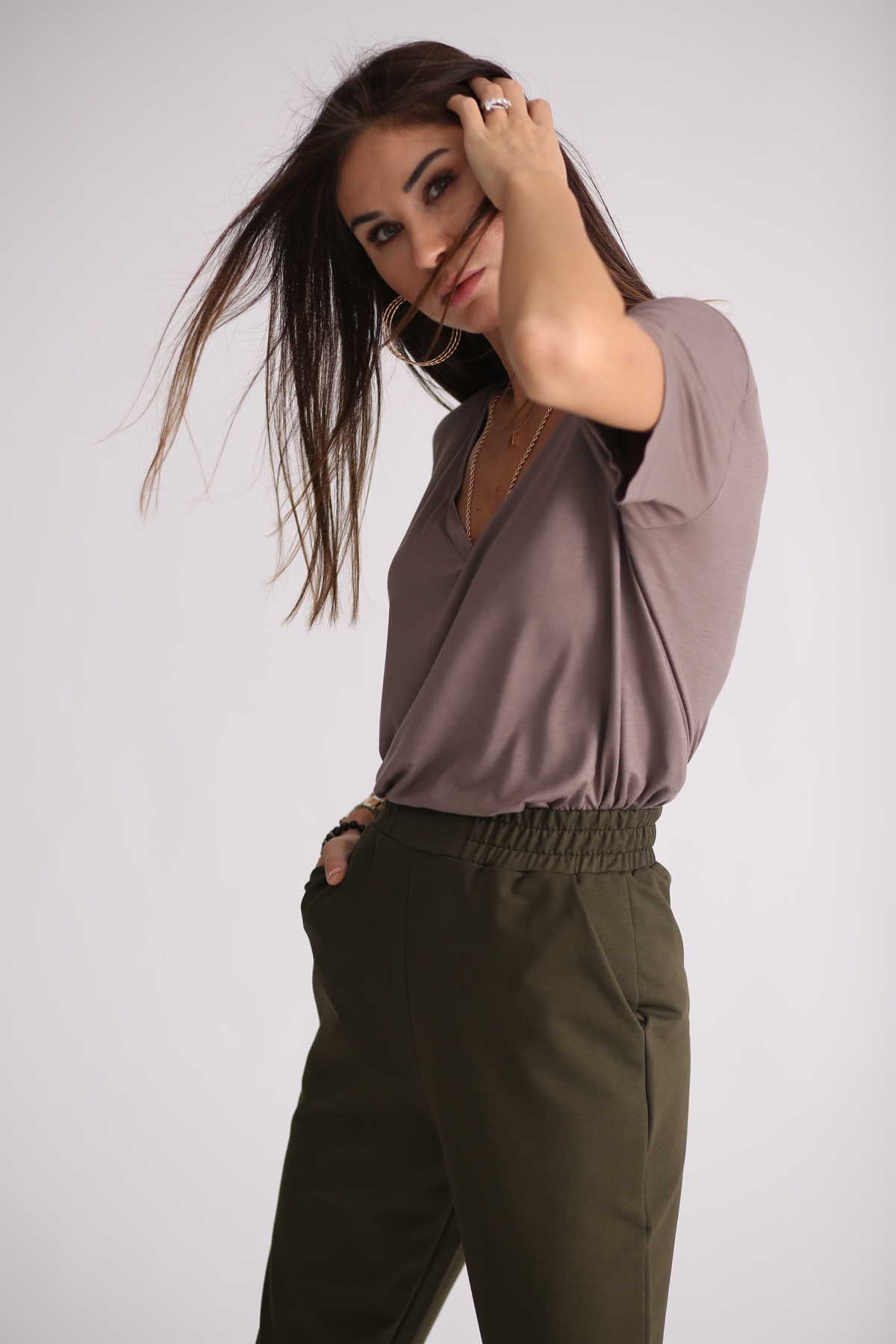 Vizon V Yaka Tshirt-10002 