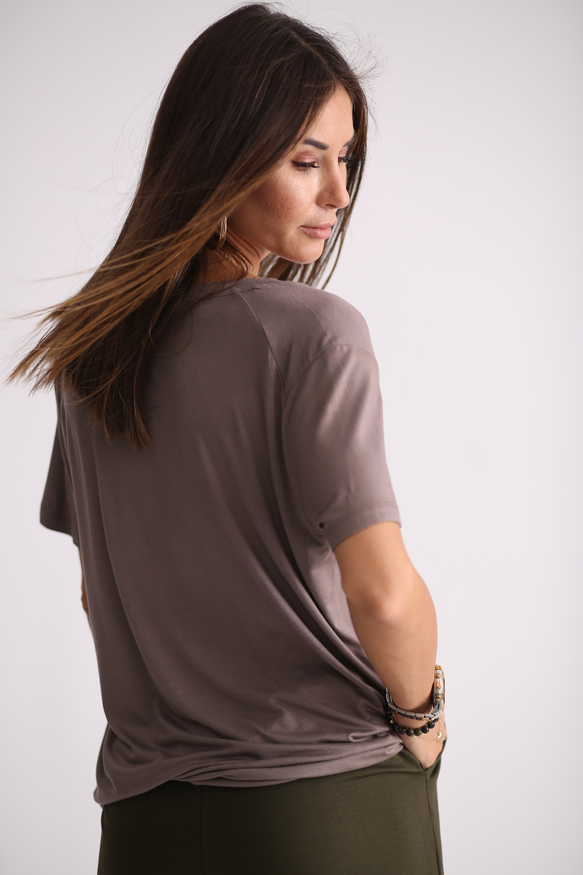 Vizon V Yaka Tshirt-10002 