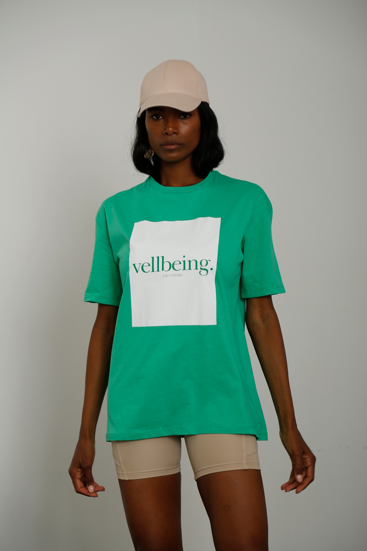 Yeşil Vellbeing Baskılı Tshirt 80411
