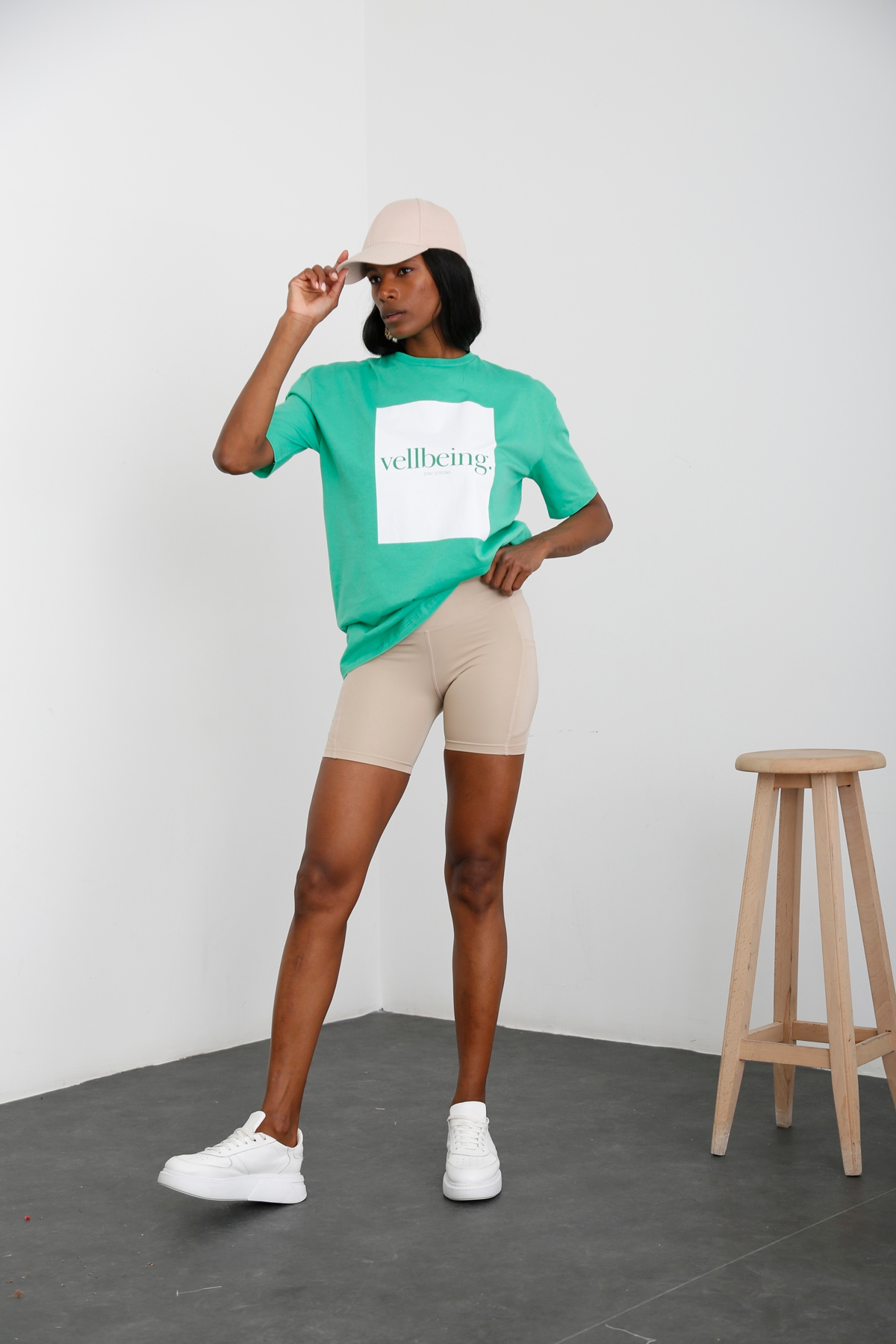 Yeşil Vellbeing Baskılı Tshirt 80411