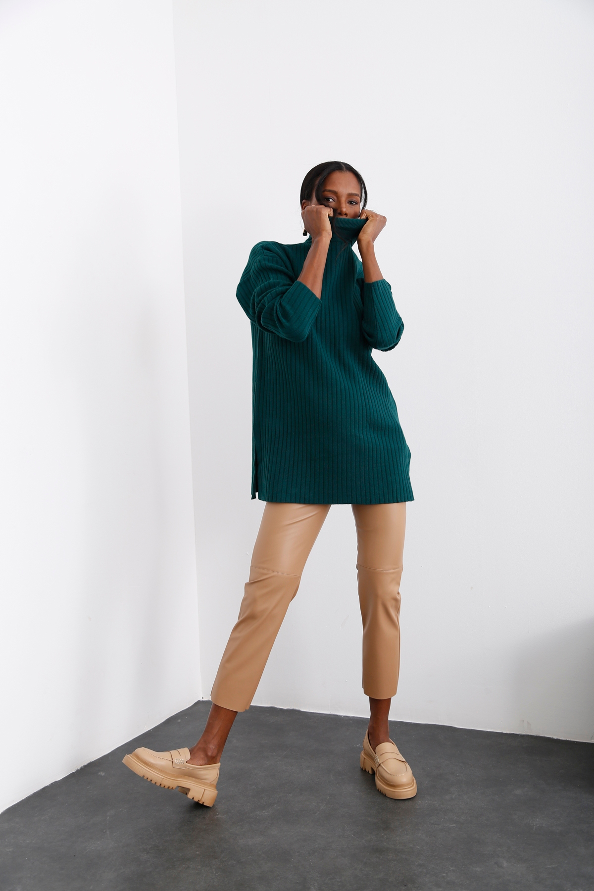 Zümrüt Balıkçı Fitilli Kazak 5766