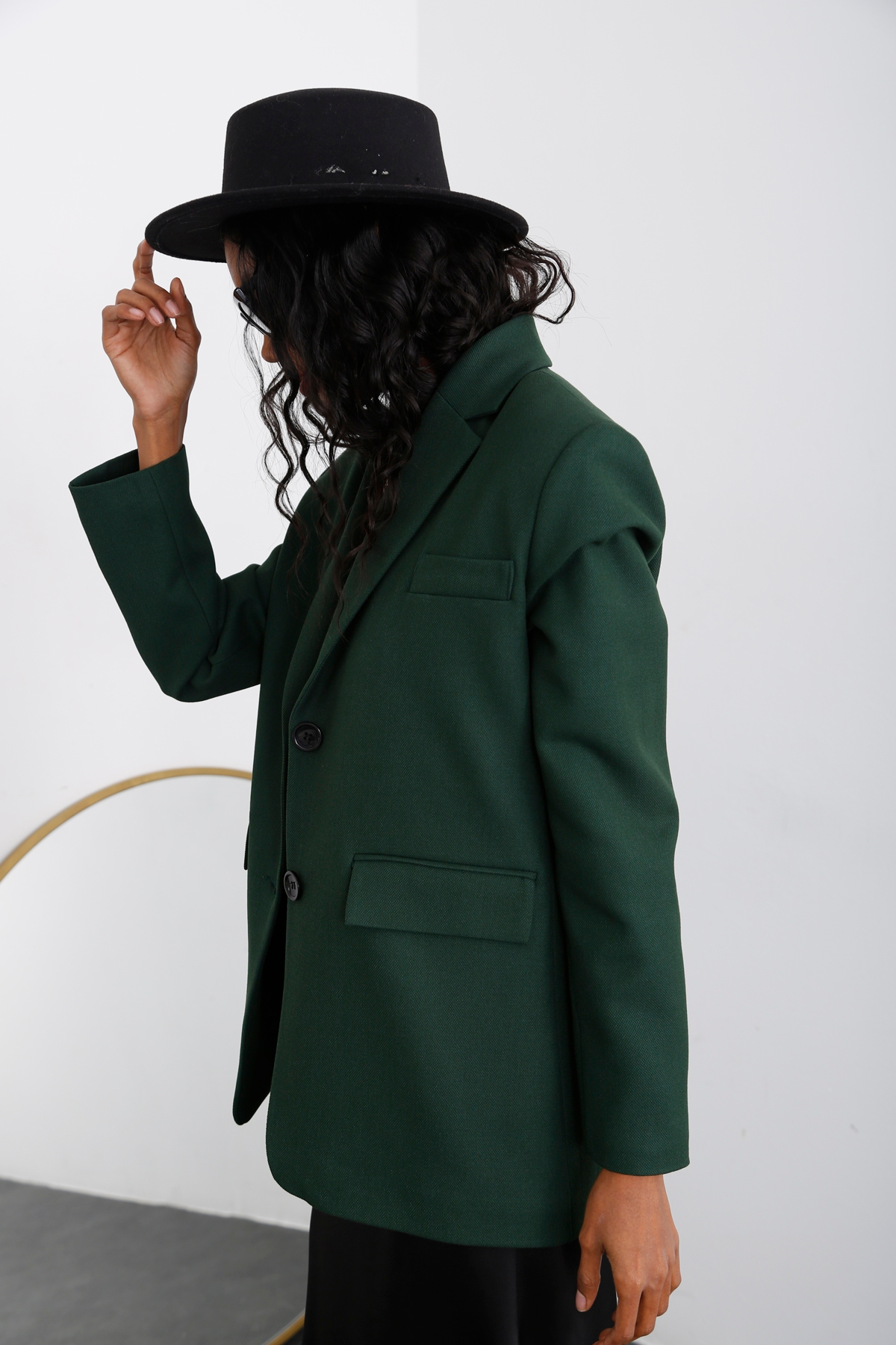 Zümrüt İki Düğme Blazer Ceket 4040