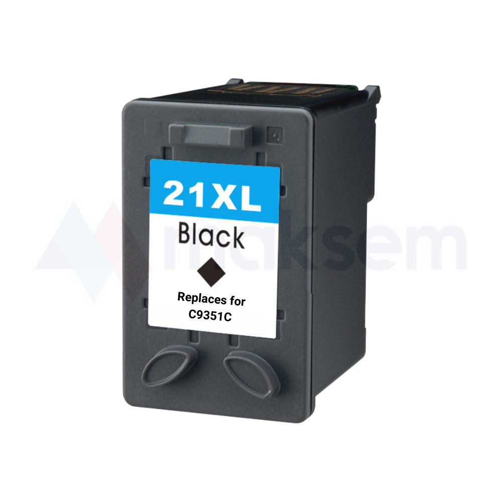 Muadil Siyah Kartuş BK 21XL C9351C NN, HP PSC 1400 1401 1402 1403 1406 1408 1410 1410v 1410xi 1415