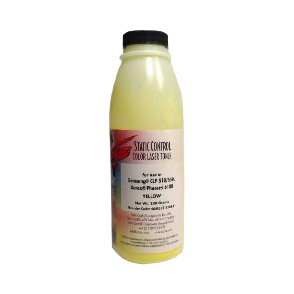 Sarı Toner Tozu 220gr Static, Samsung CLP510 CLP550