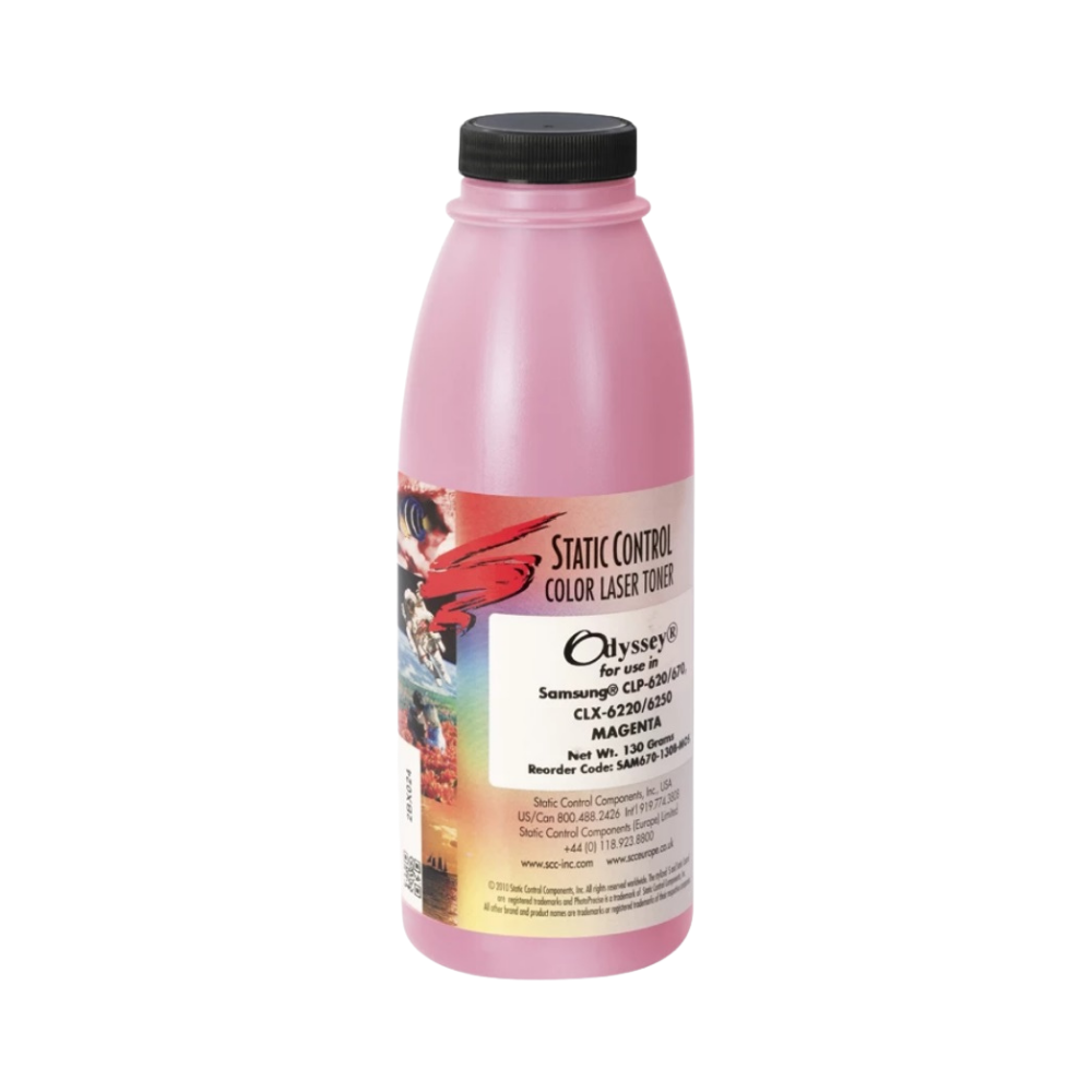 Kırmızı Toner Tozu 130gr SAM670-130B-MAOS Static, Samsung CLP620 CLP670 CLX6220 CLX6250