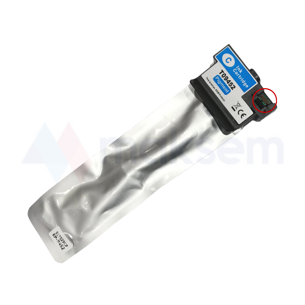 Mavi Mürekkep Kartuş Pigment (Ink) 5K 60ml T9452XL C13T945240, Epson WorkForce WF-C5215dw