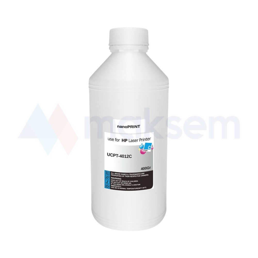Mavi Toner Tozu (Toner Powder) 400gr UCT-4012C nanoPRINT, HP Universal Renkli