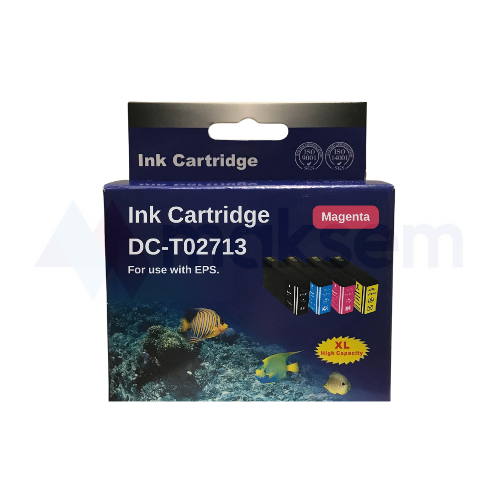 Muadil Kırmızı Kartuş 1,1K E2713XL 27XL C13T27144020, Epson WorkForce WF-3620dwf WF-3620wf